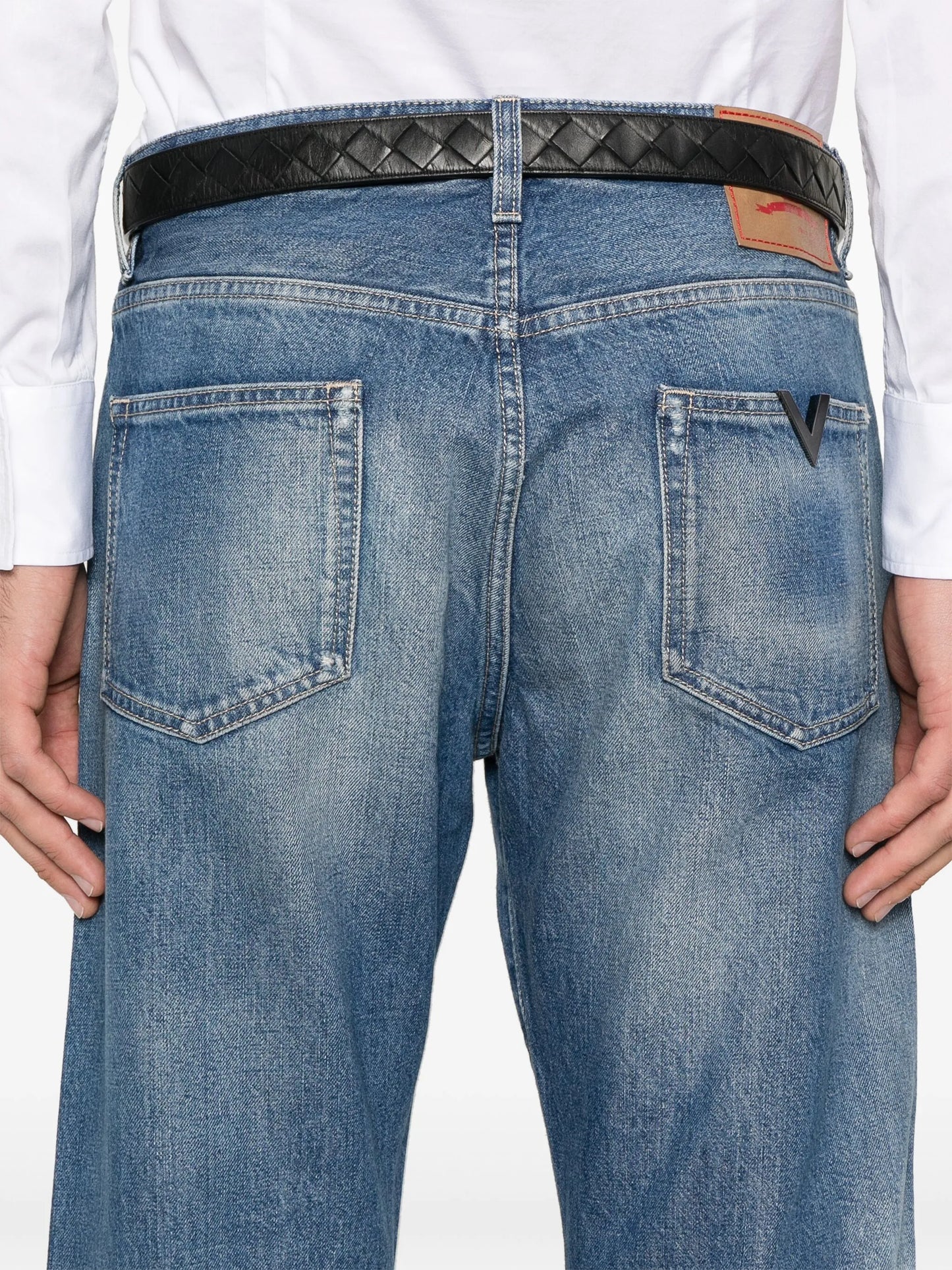 logo-patch jeans