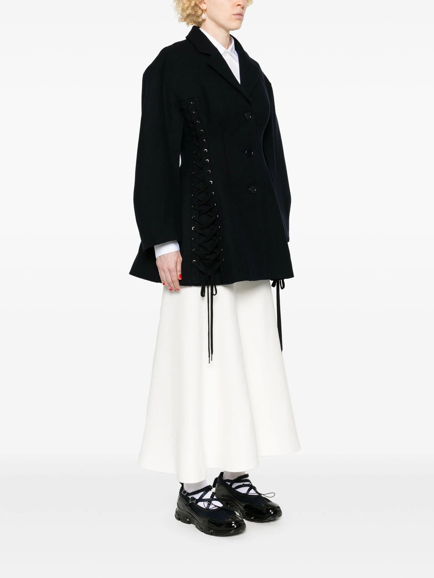 criss-cross straps jacket