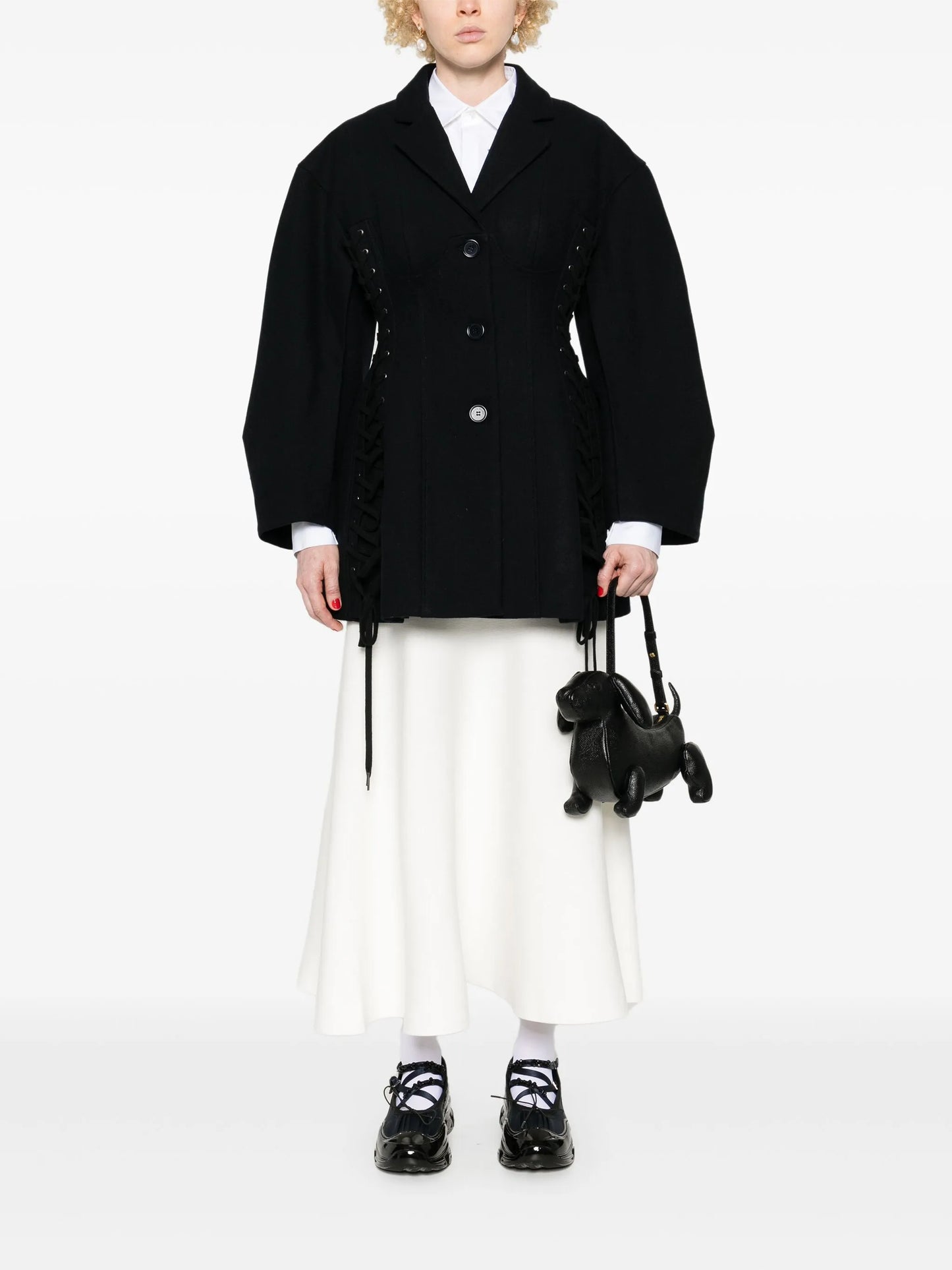criss-cross straps jacket