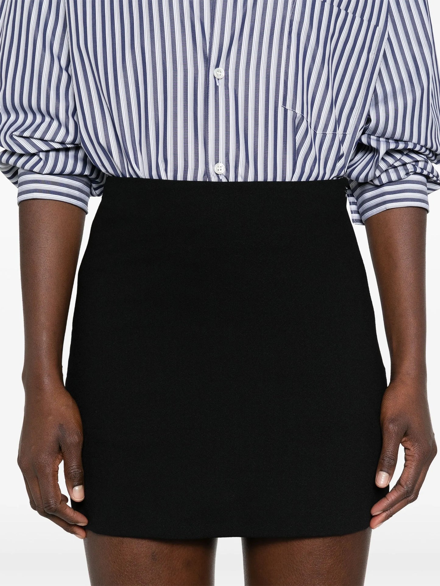 A-line crepe miniskirt