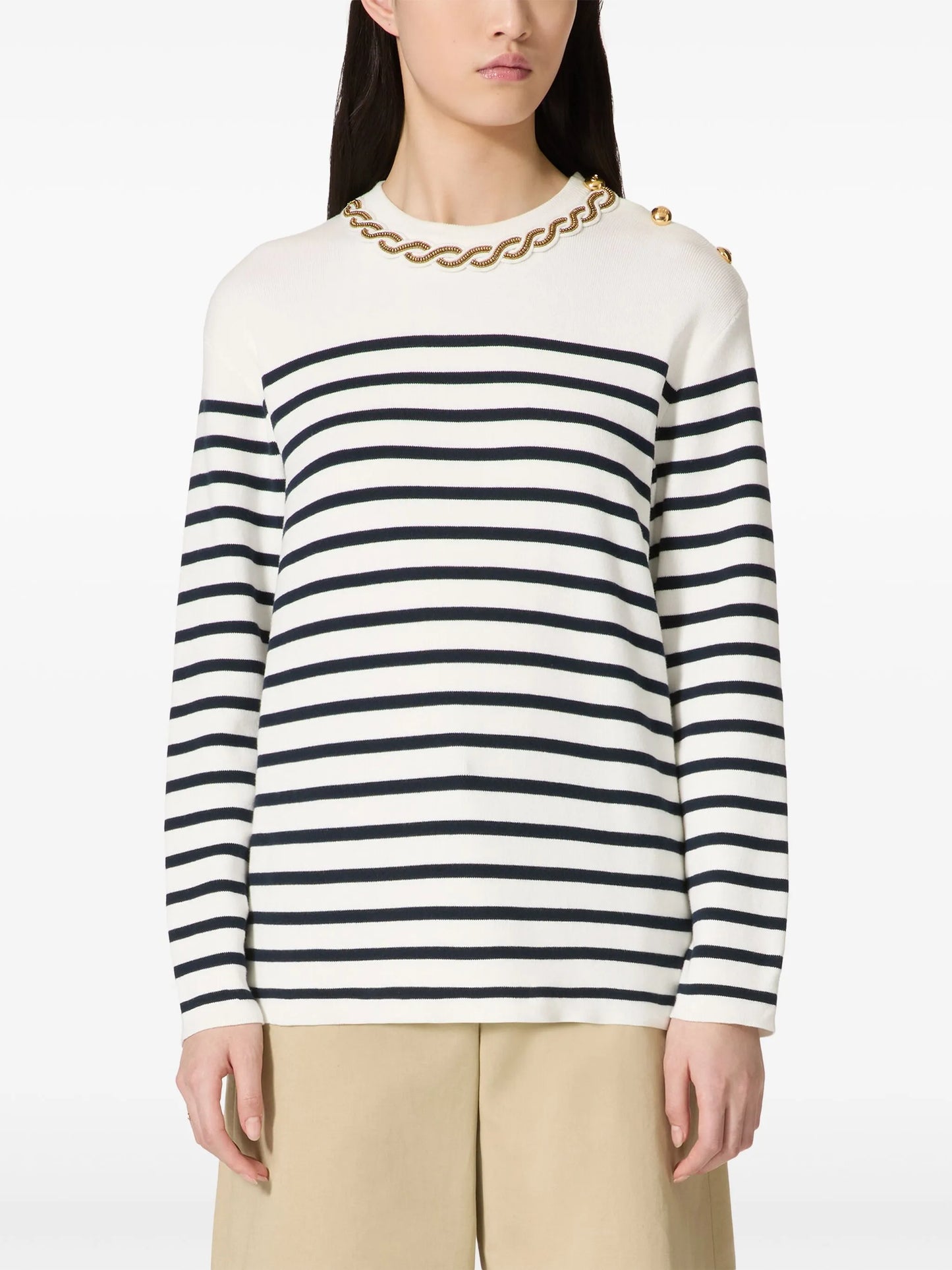 embroidered sweater