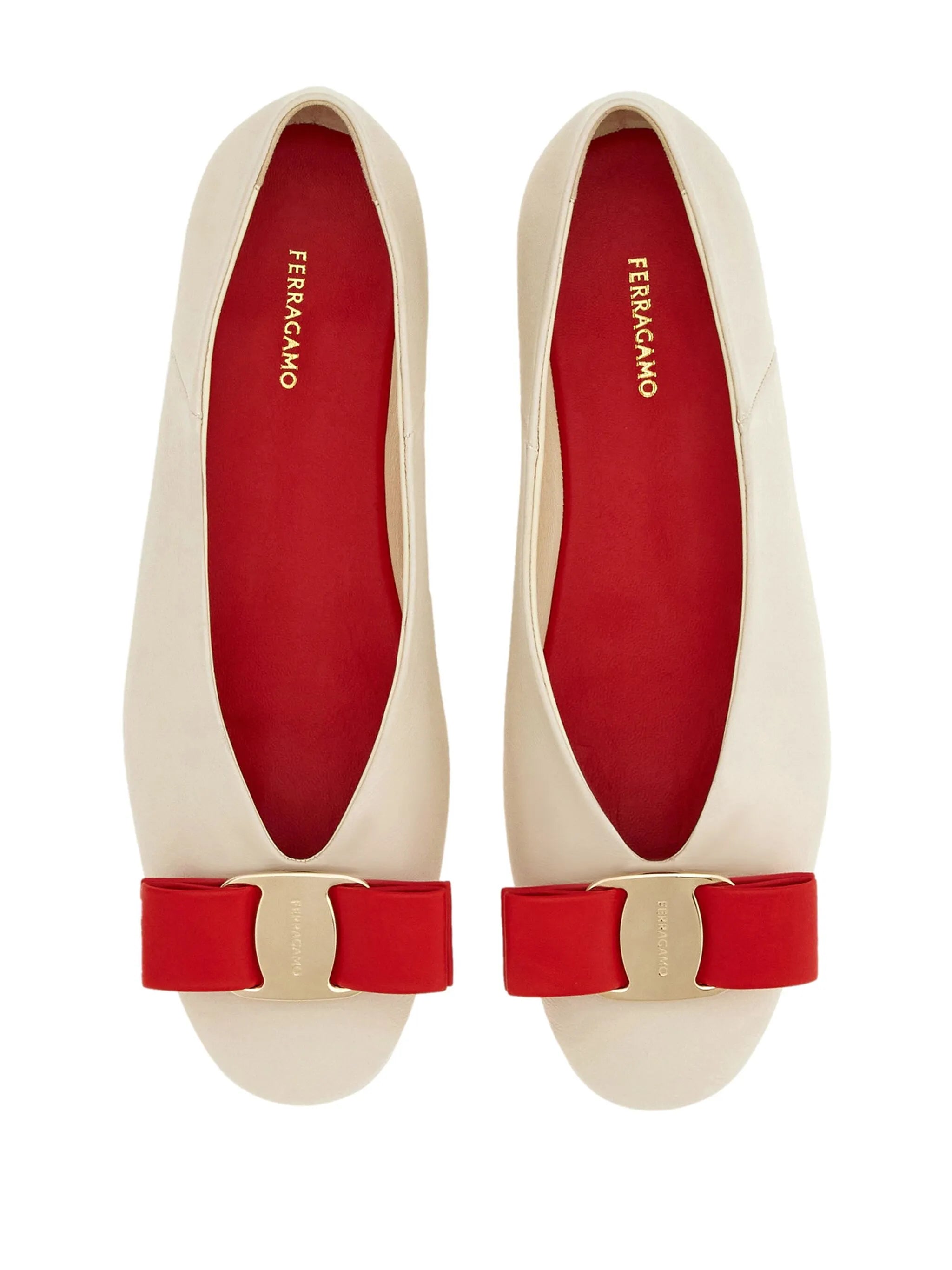 Vara leather ballerina shoes