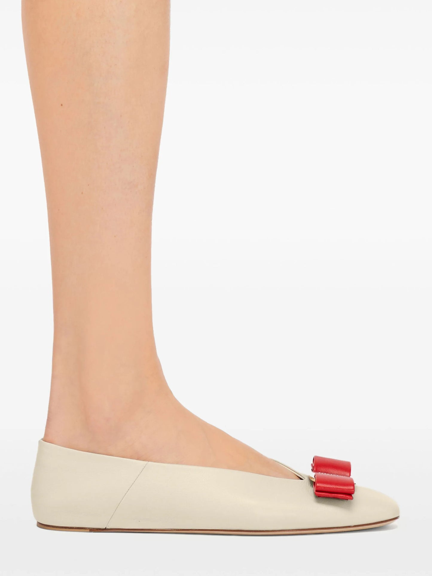 Vara leather ballerina shoes