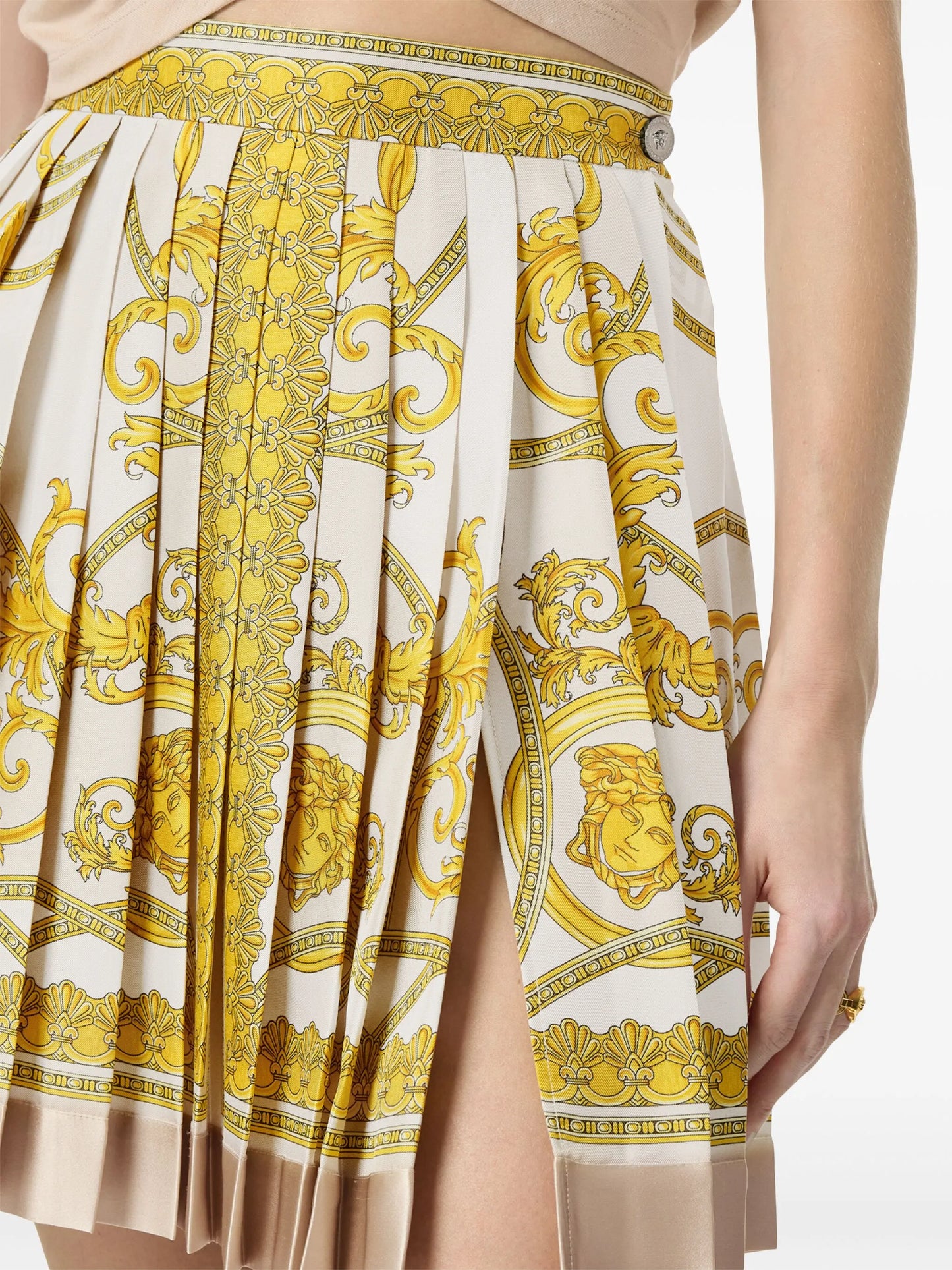 La Coupe des Dieux pleated silk skirt