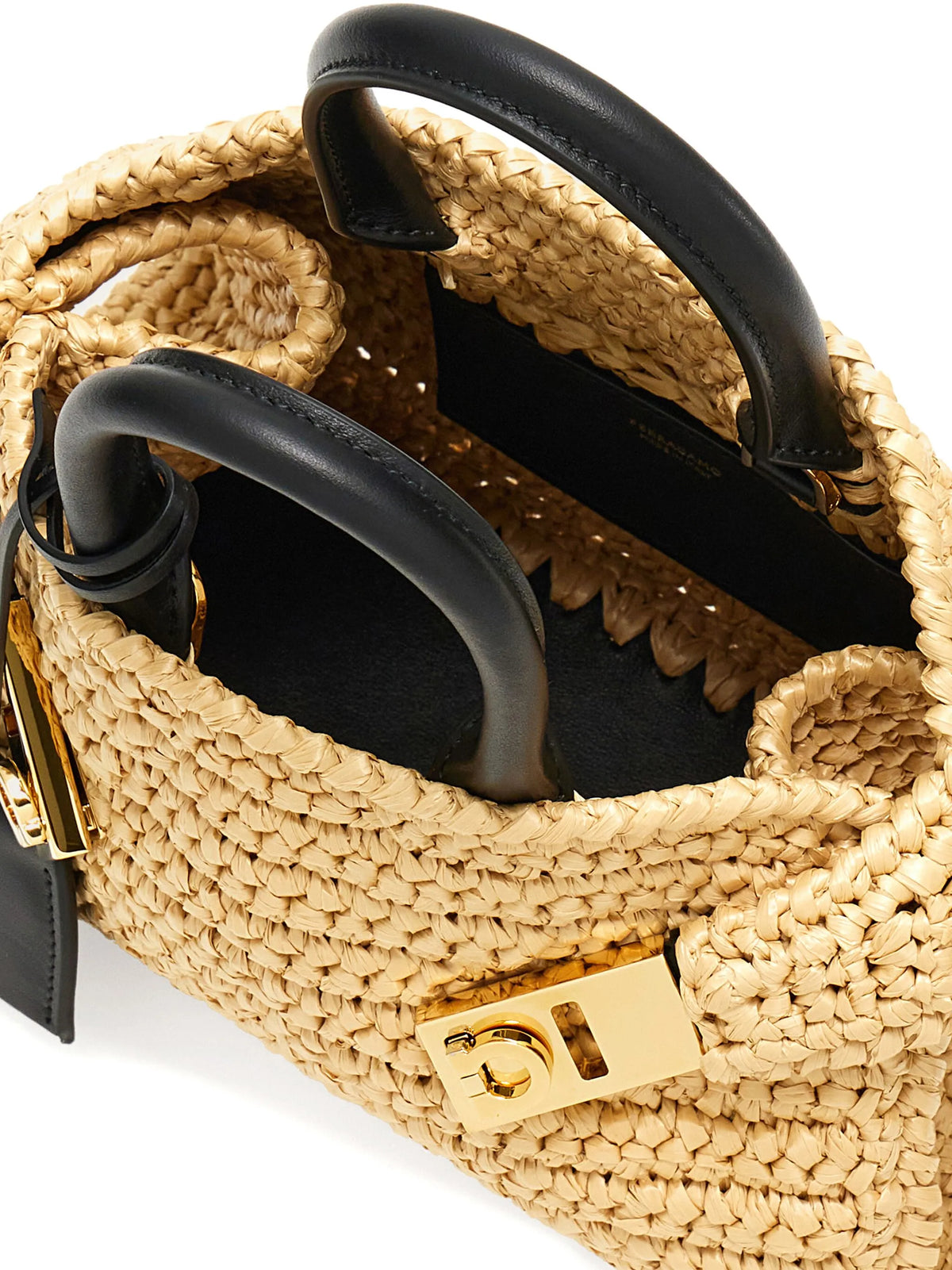 Hug Mini weaved tote bag