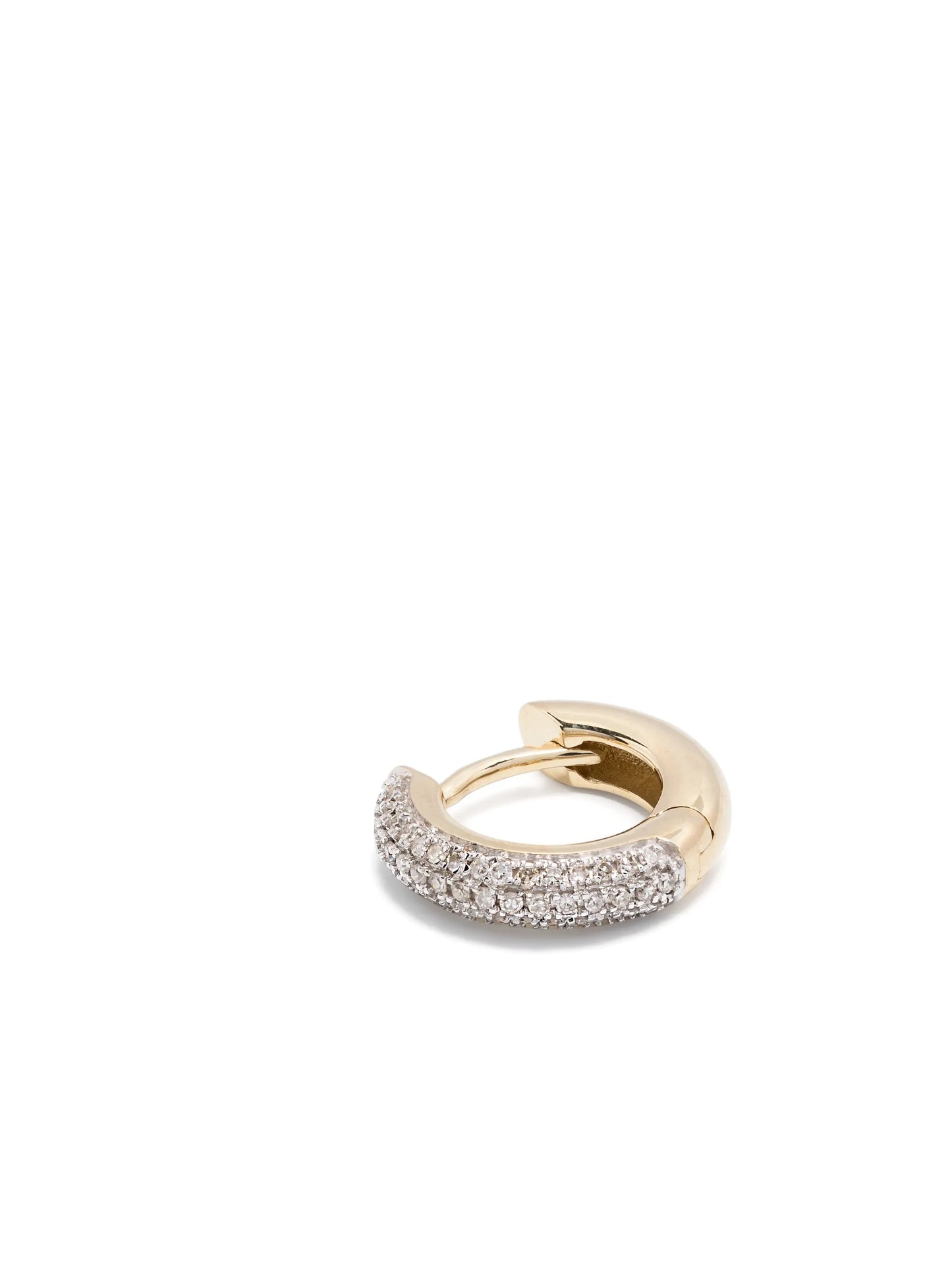 9kt yellow gold Quotidian diamond earrings
