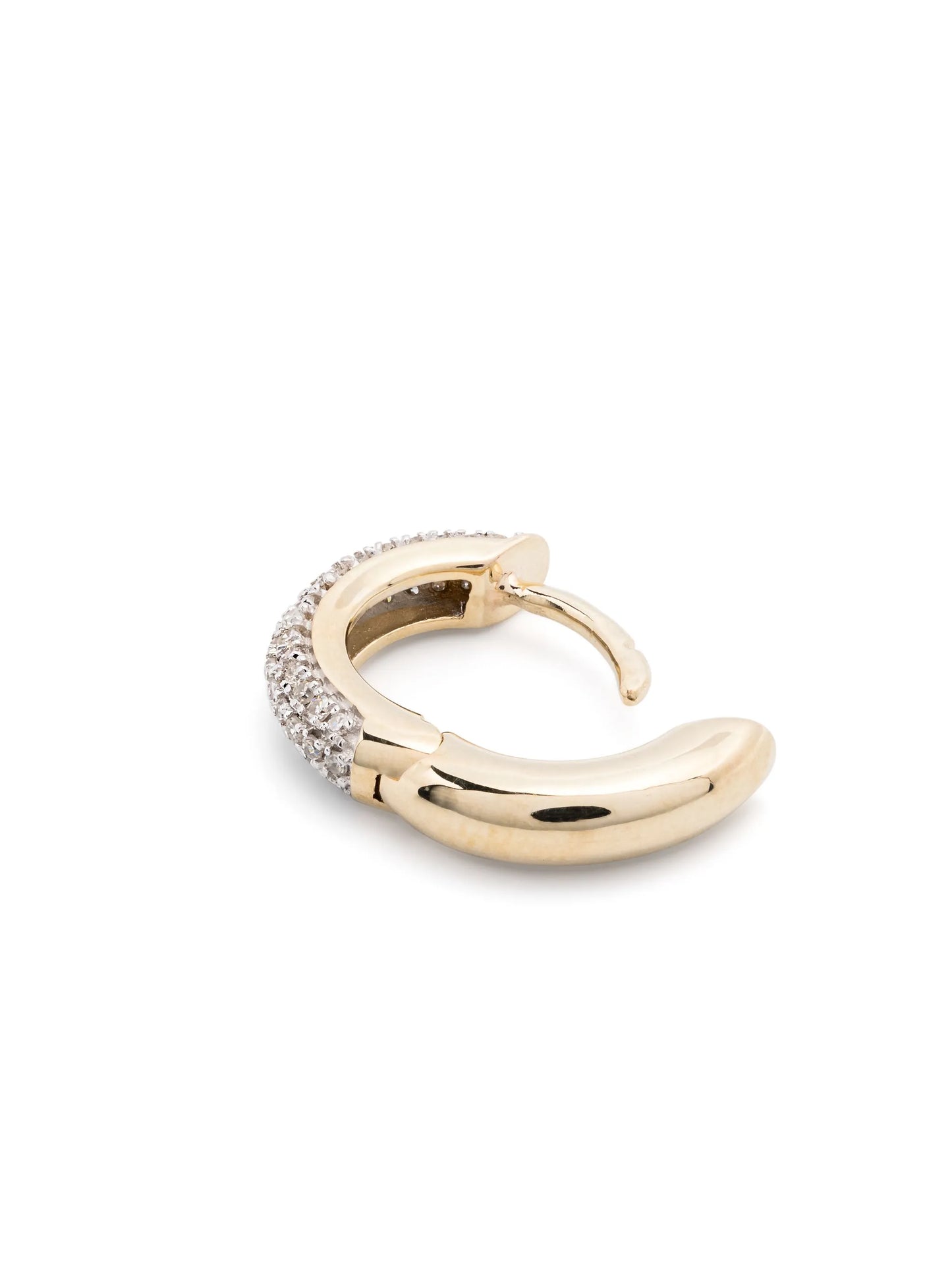 9K yellow gold quotidian diamond earrings