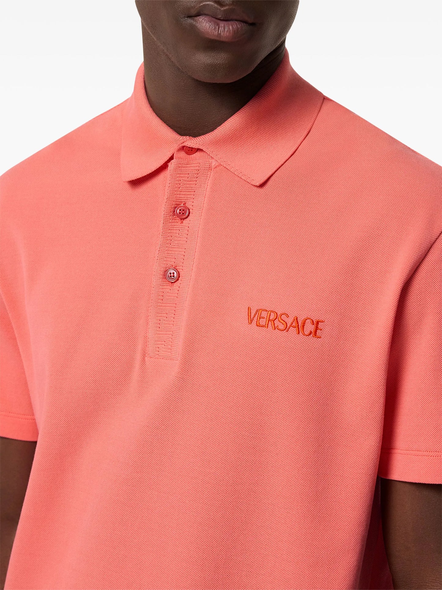 logo-embroidered polo shirt