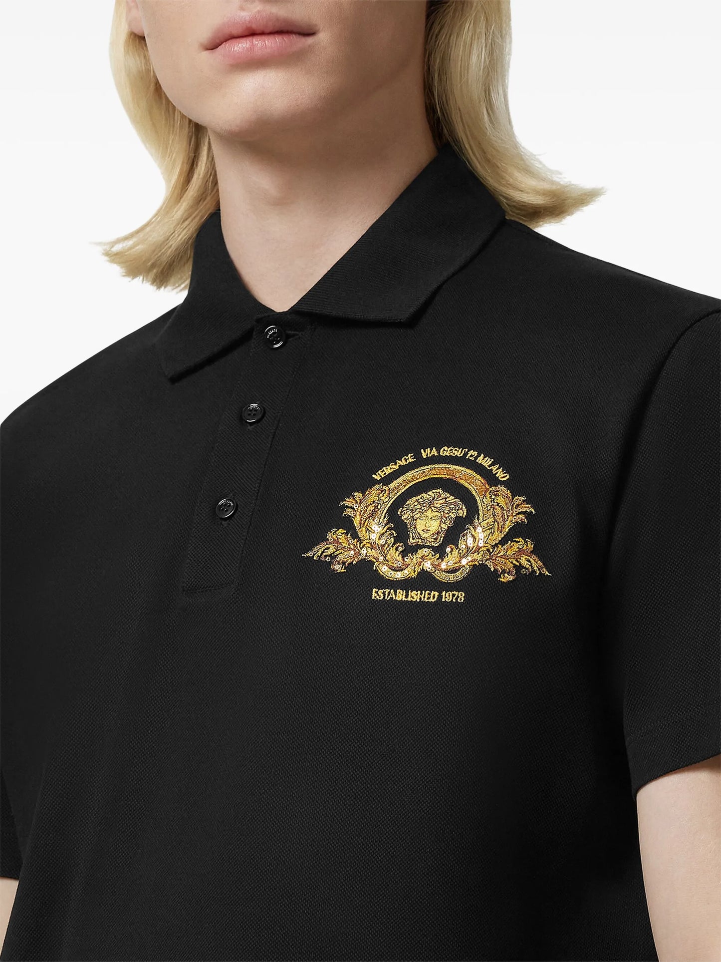 Coupe Blason embroidered polo shirt