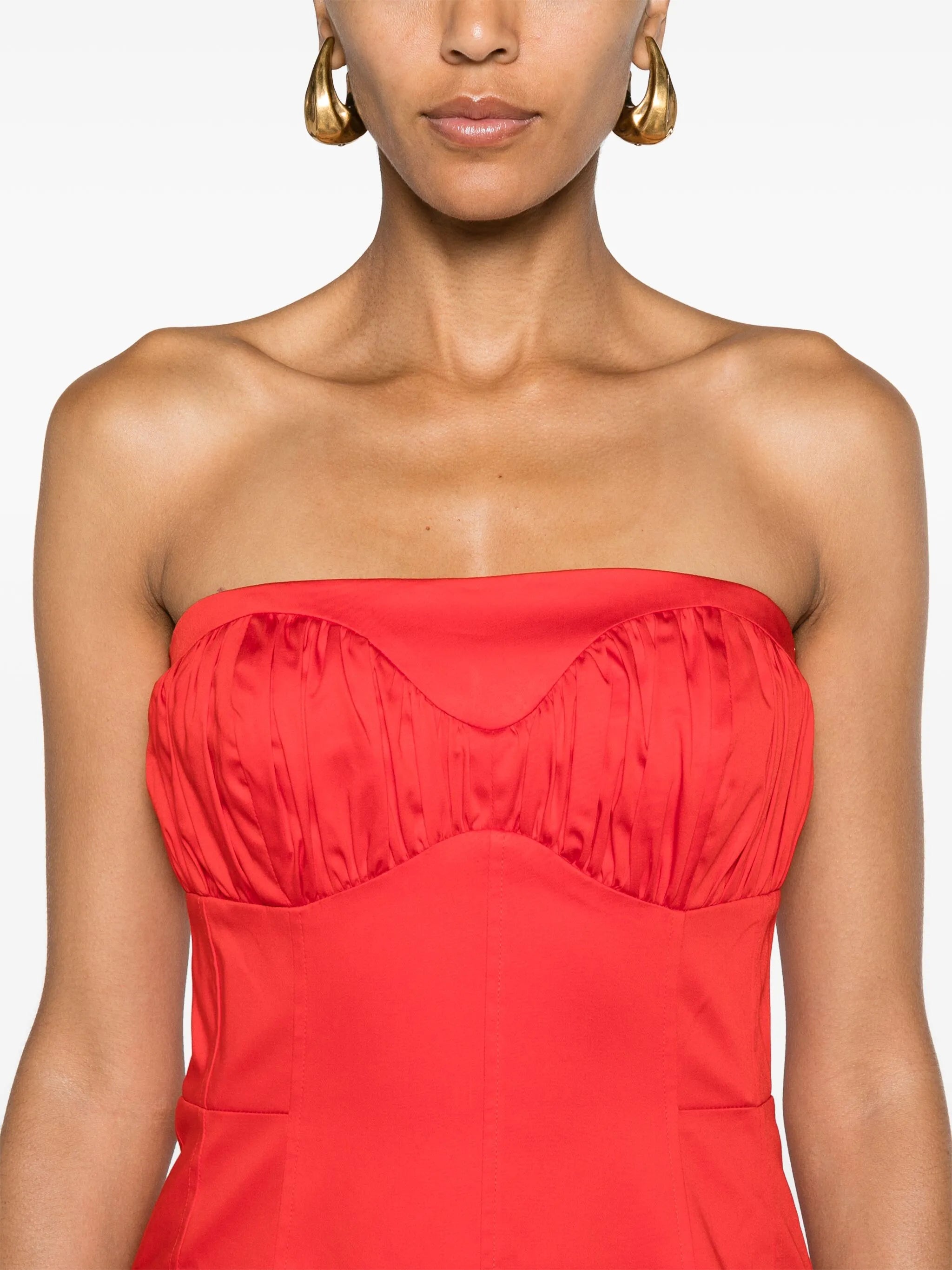 Lauryn strapless midi dress