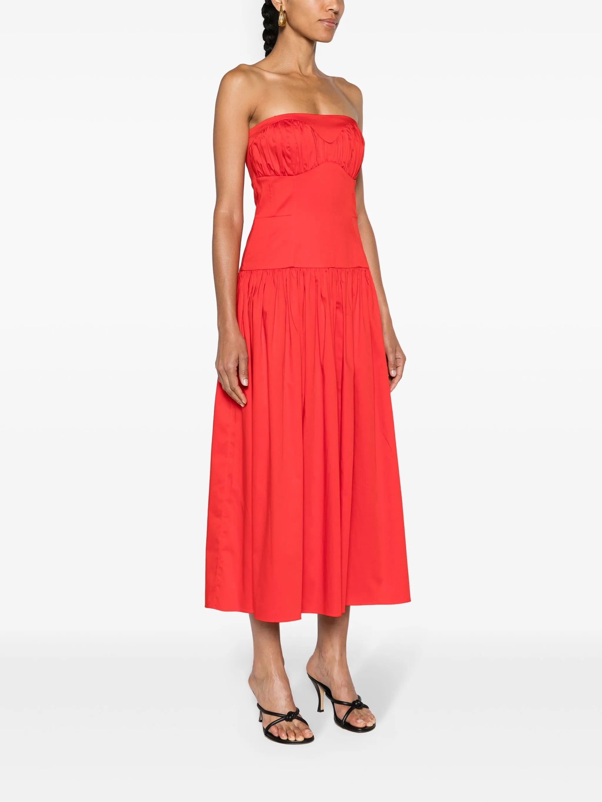 Lauryn strapless midi dress
