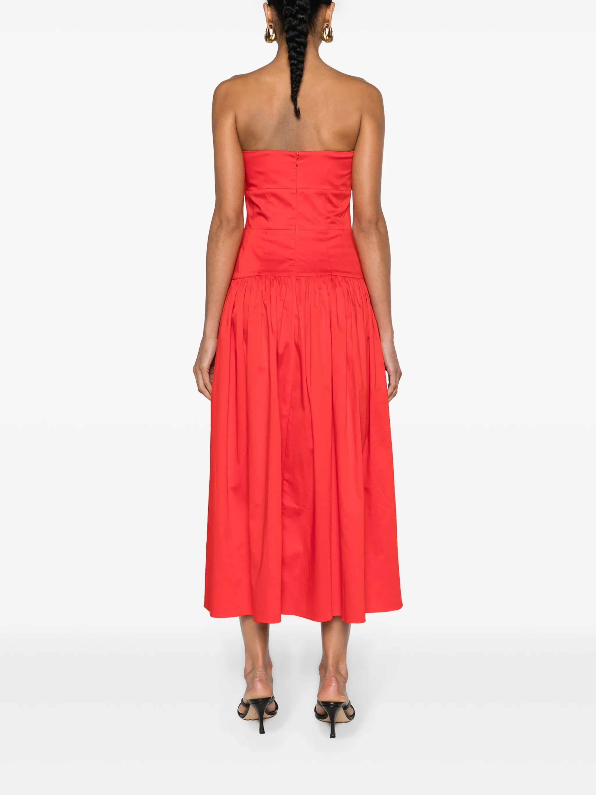 Lauryn strapless midi dress