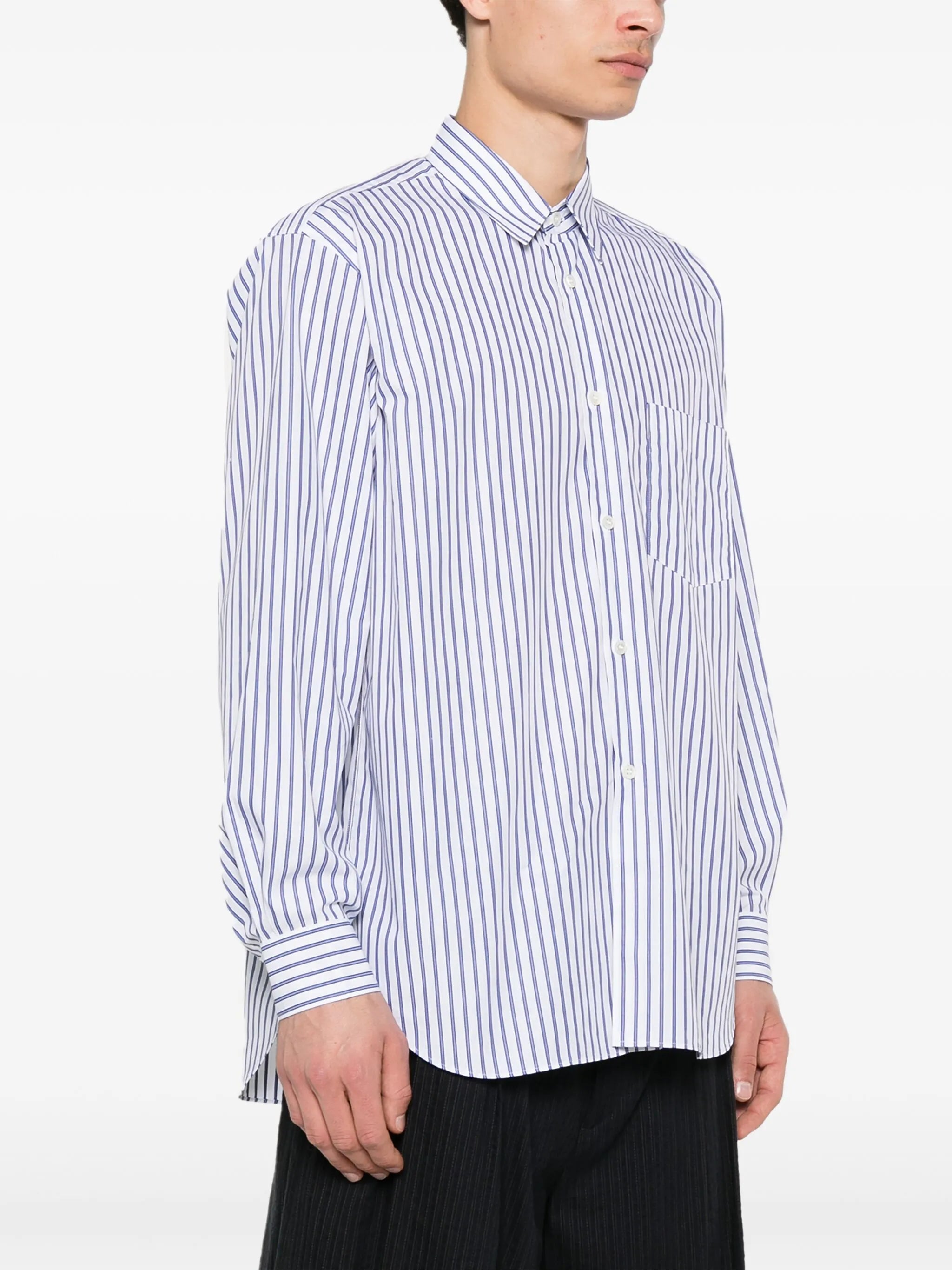 striped cotton shirt