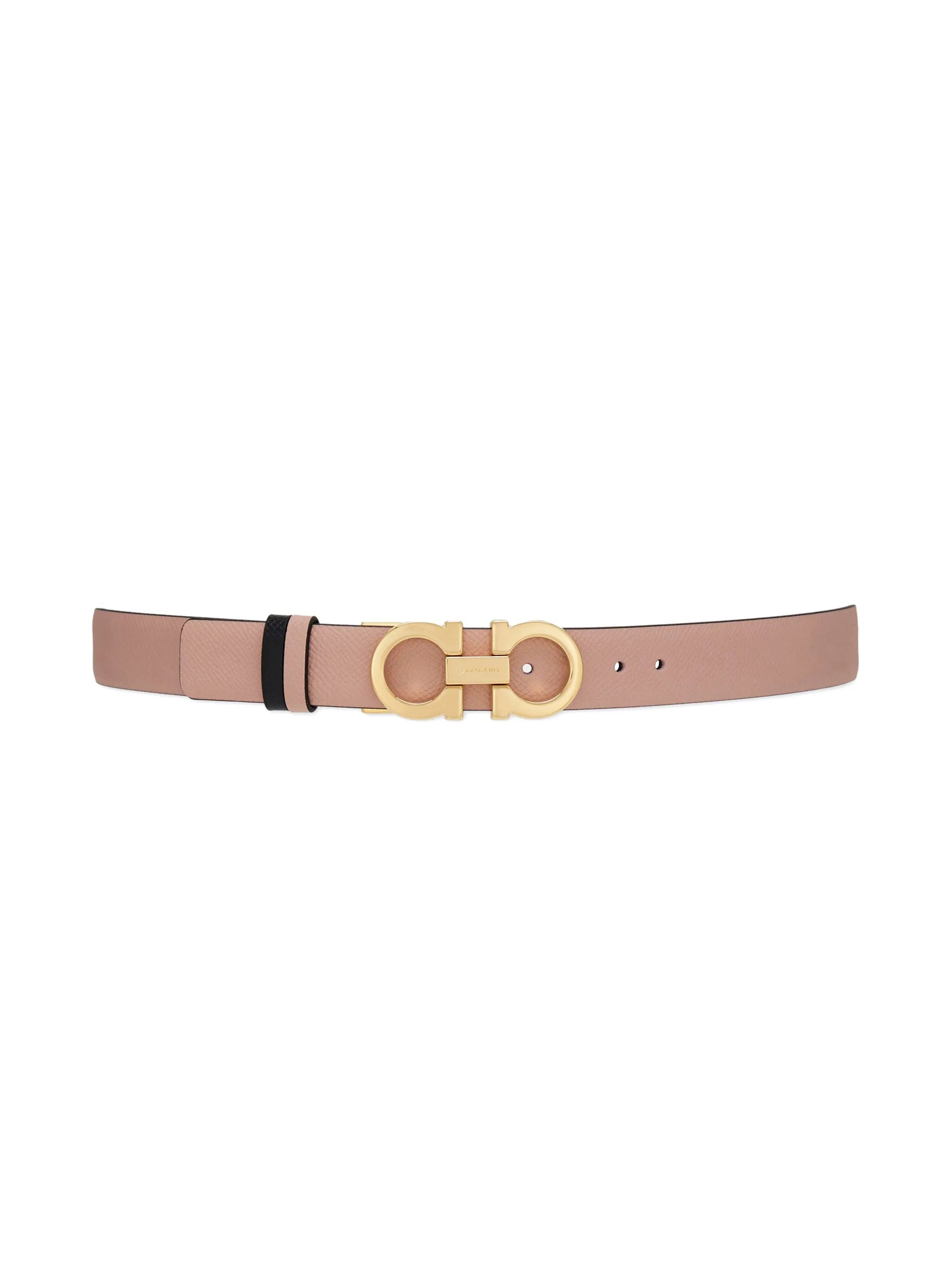 Gancini reversible leather belt