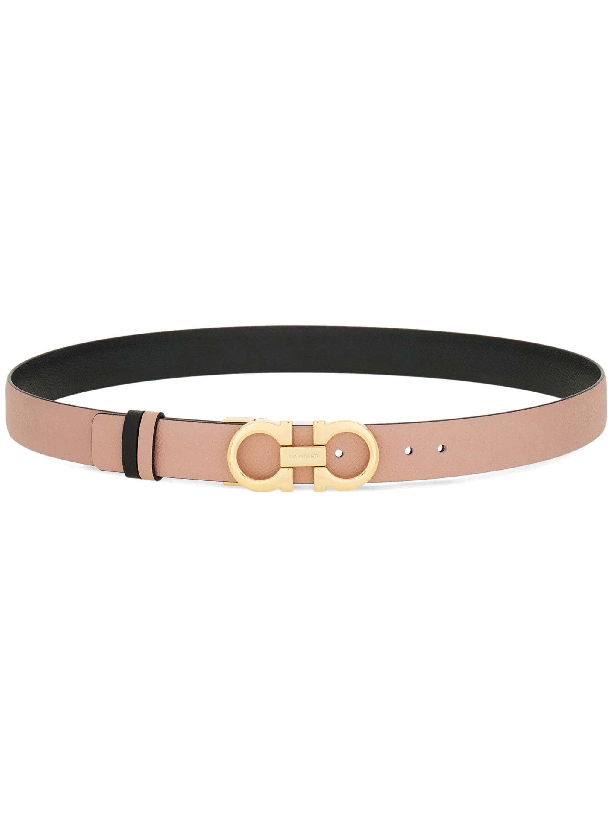 Gancini reversible leather belt