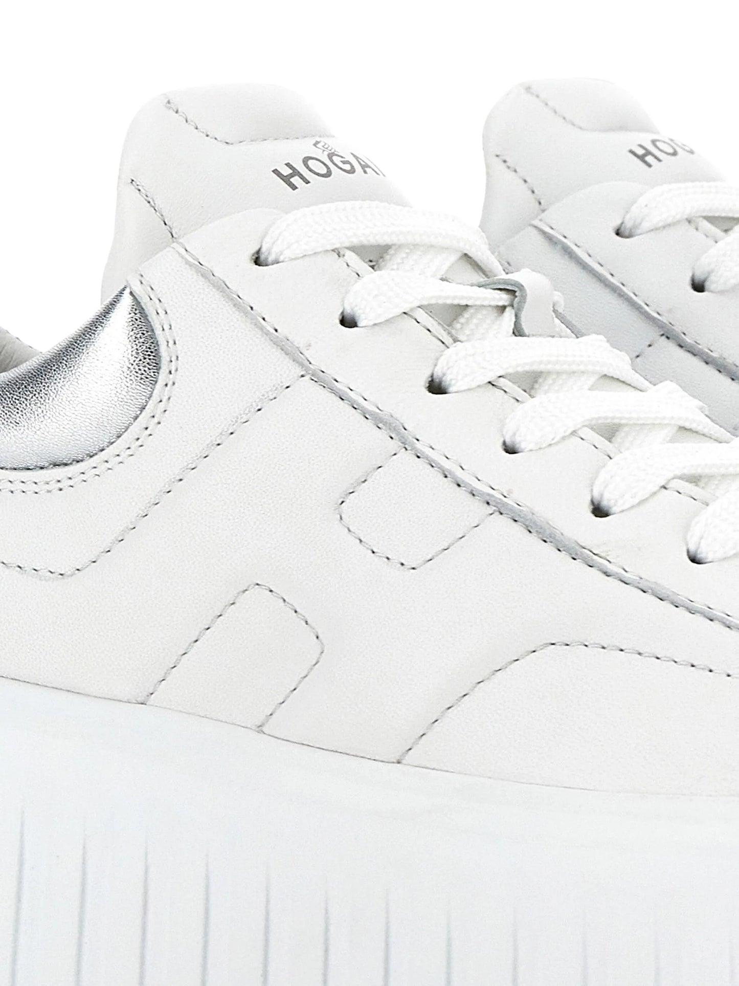 H-Stripes platform leather sneakers