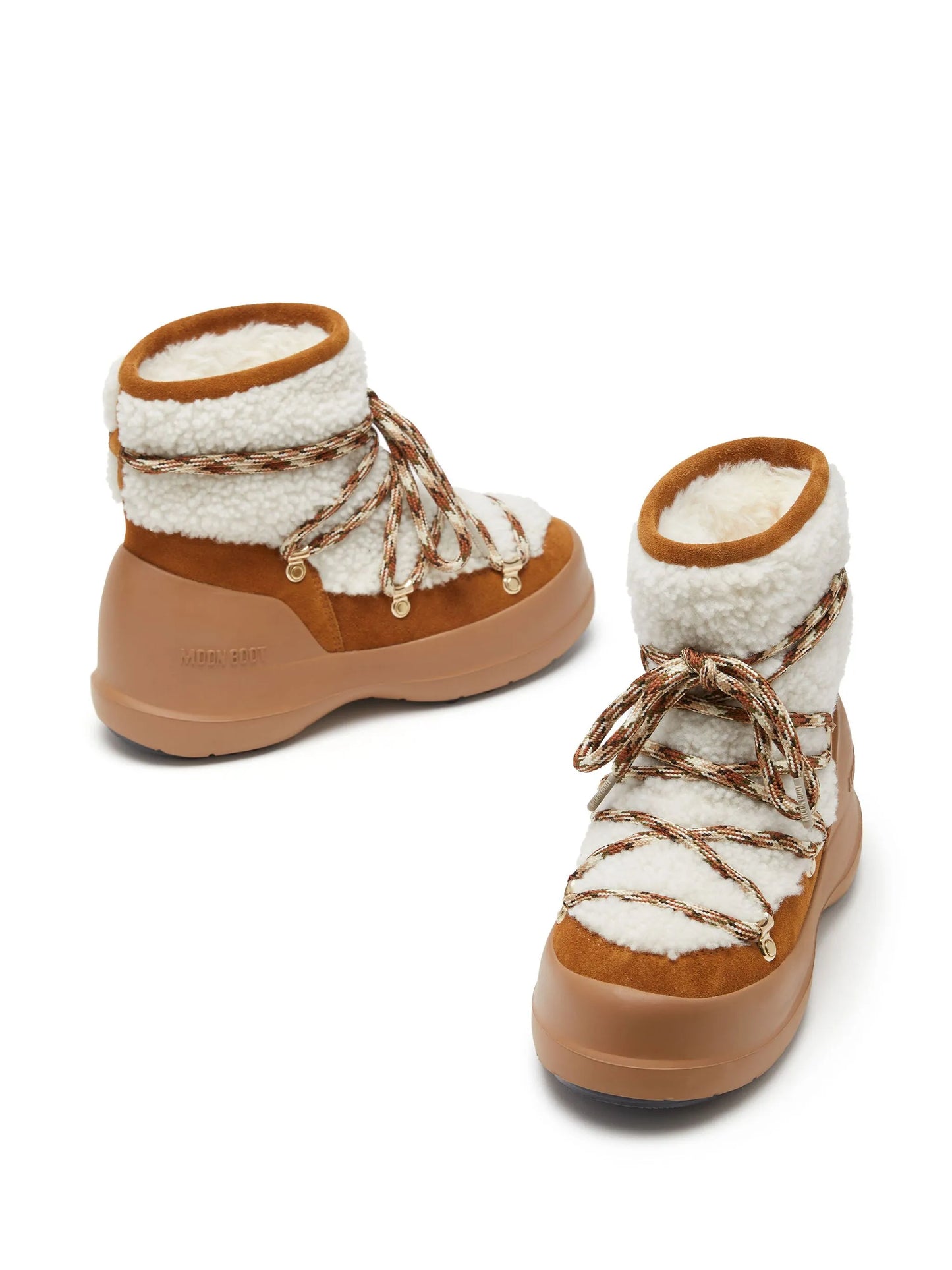 Luna shearling lace-up boots