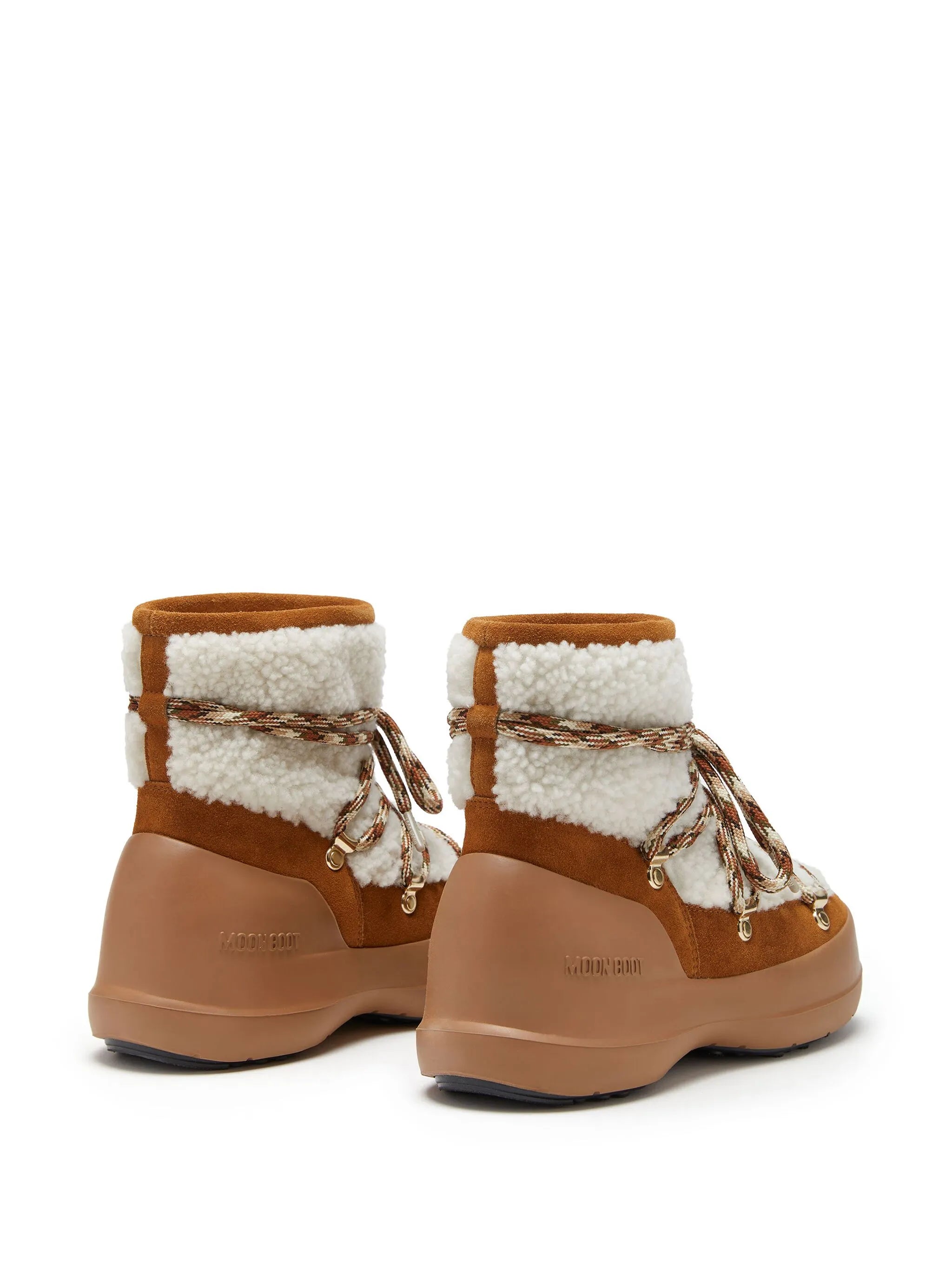 Luna shearling lace-up boots