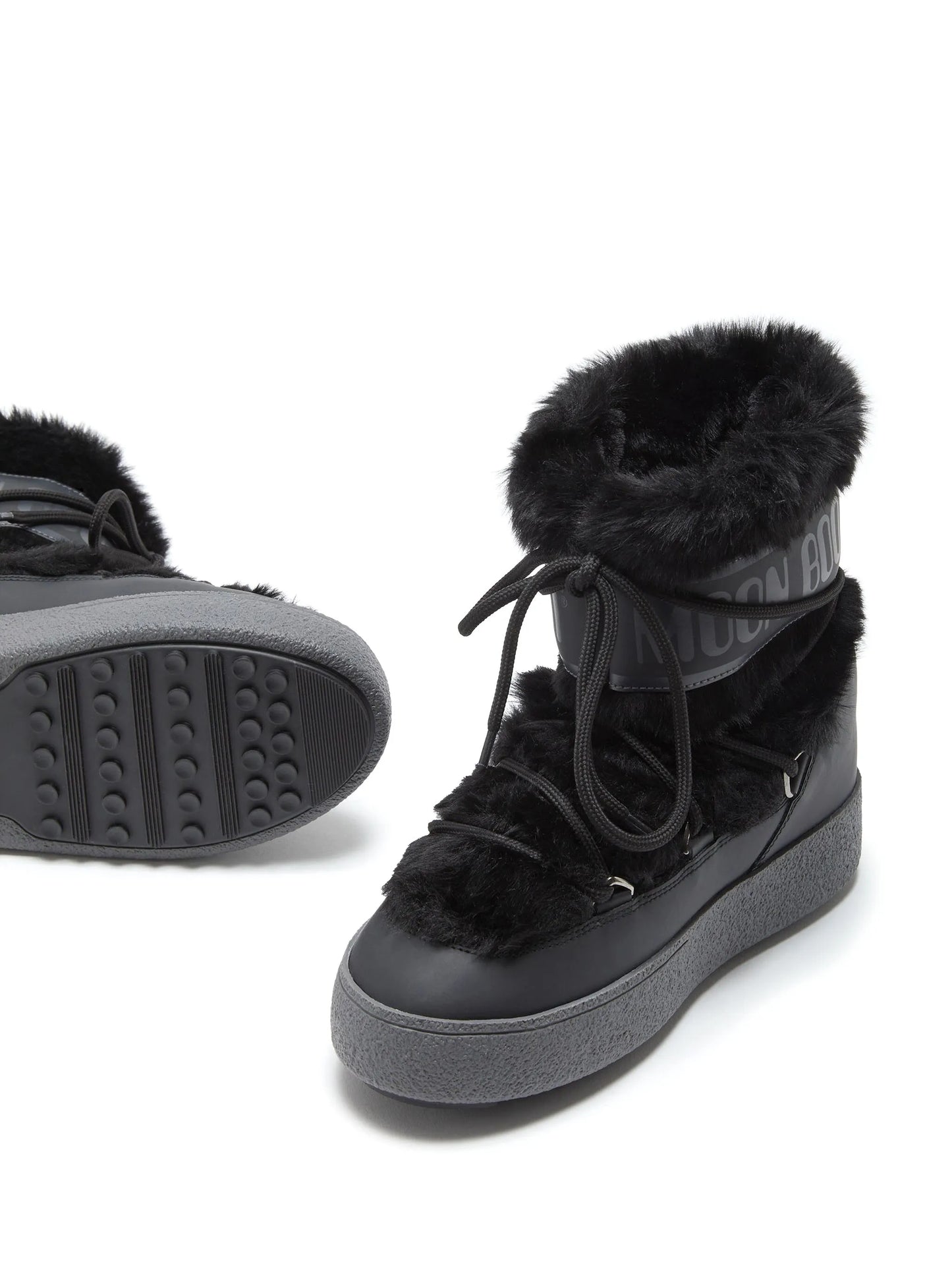 Ltrack lace-up rain boots