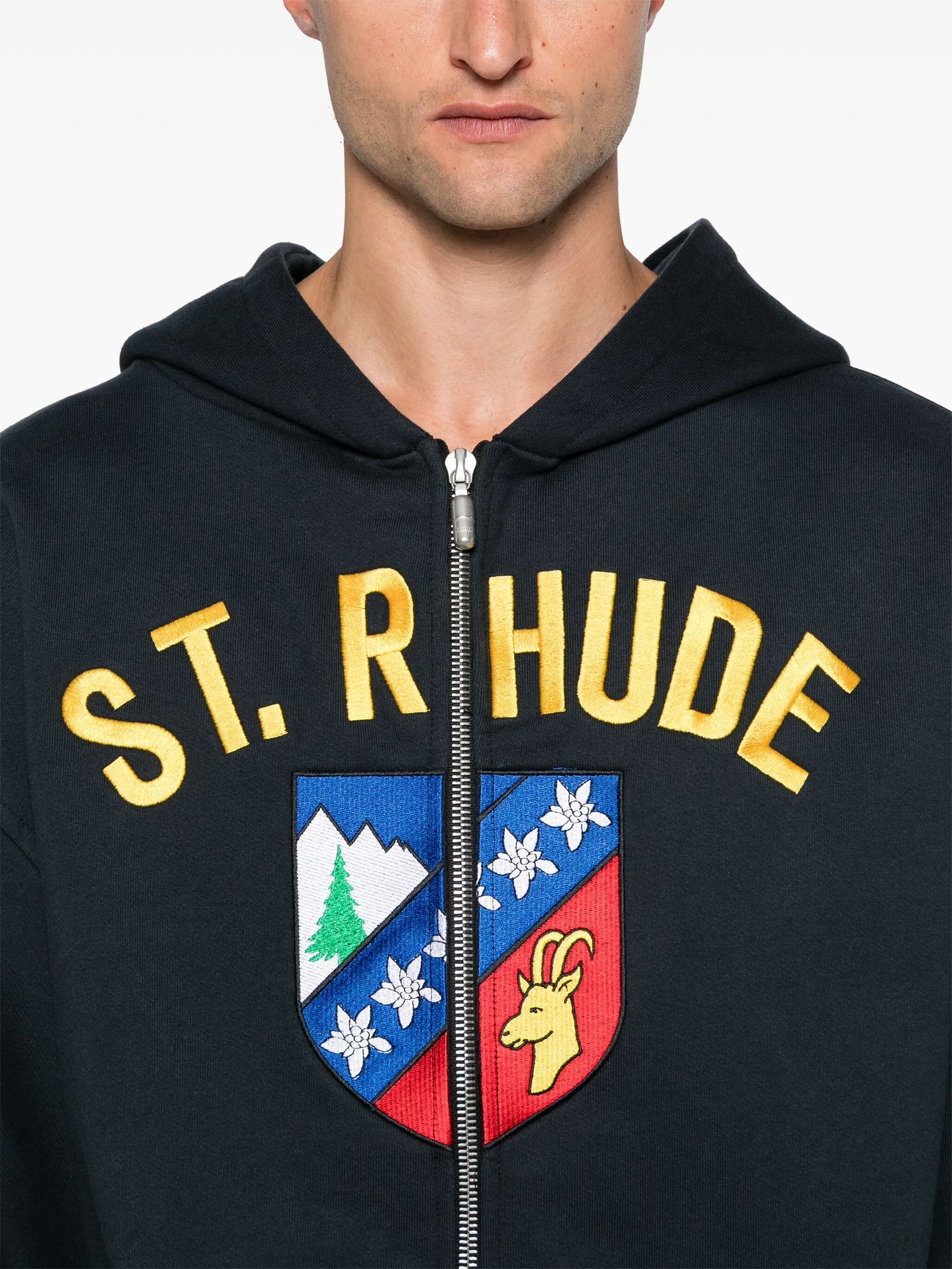 zipped hoodie