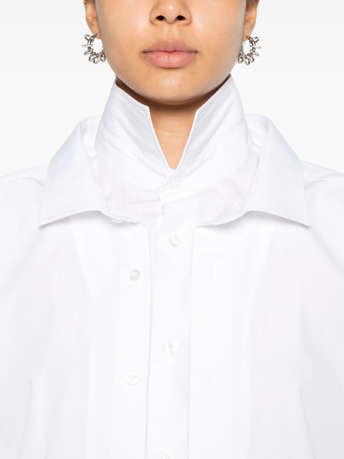layered poplin shirt