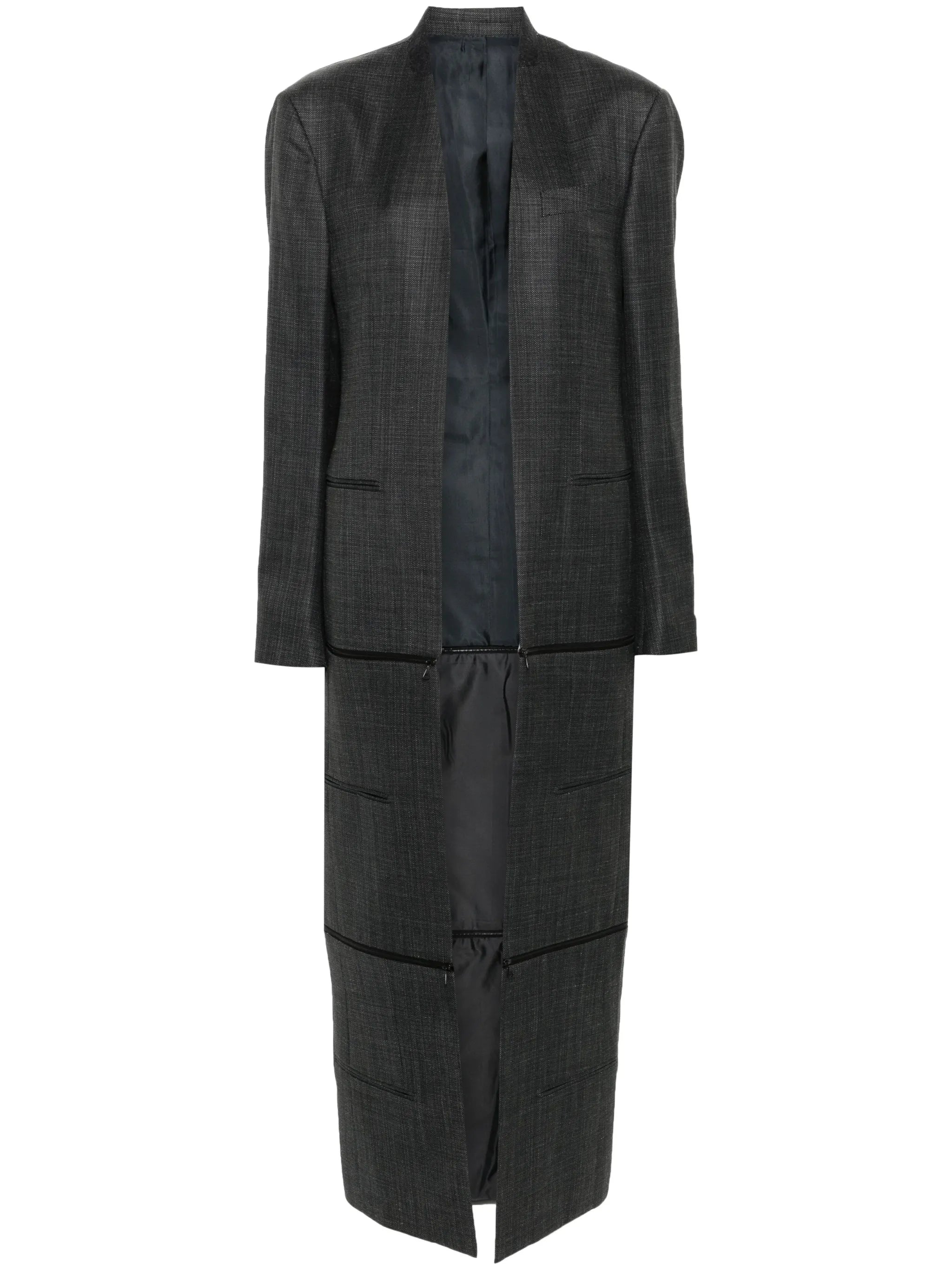 x Zegna Transformer collarless coat