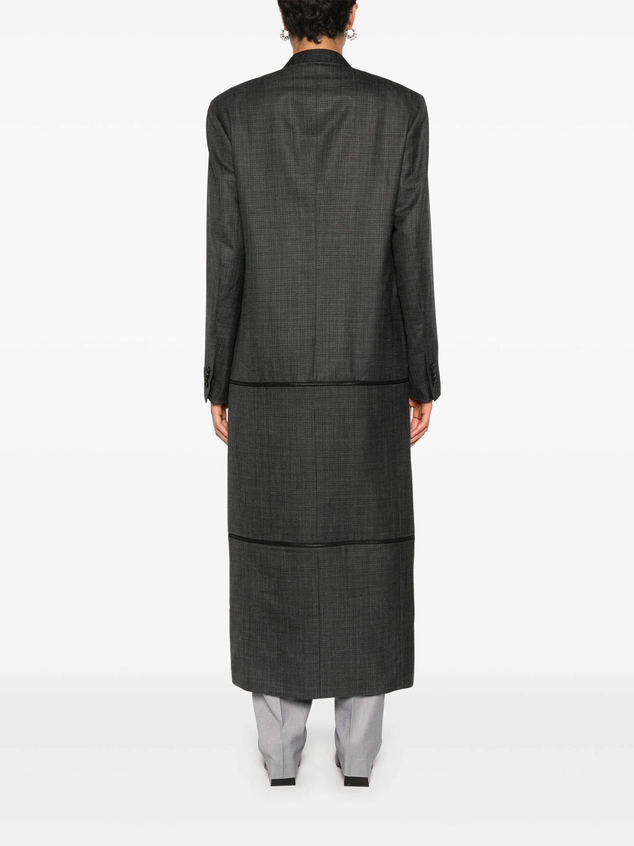 x Zegna Transformer collarless coat