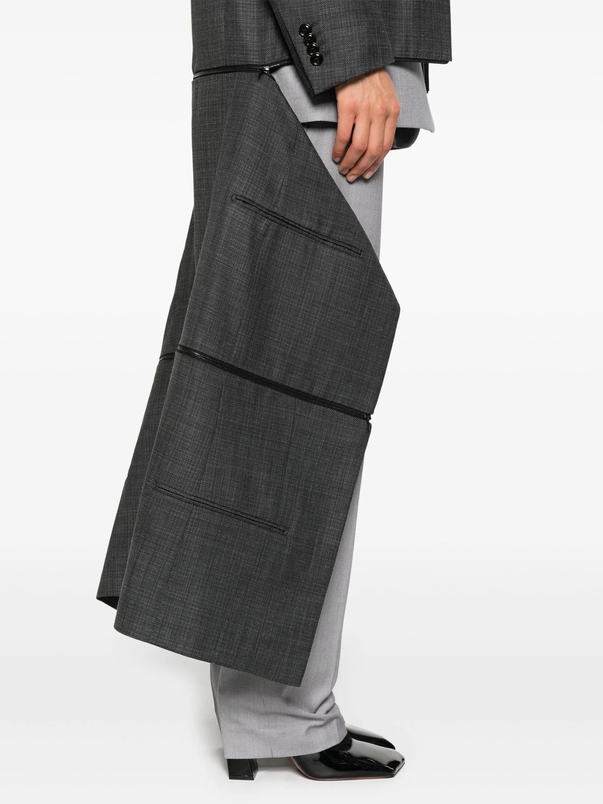 x Zegna Transformer collarless coat