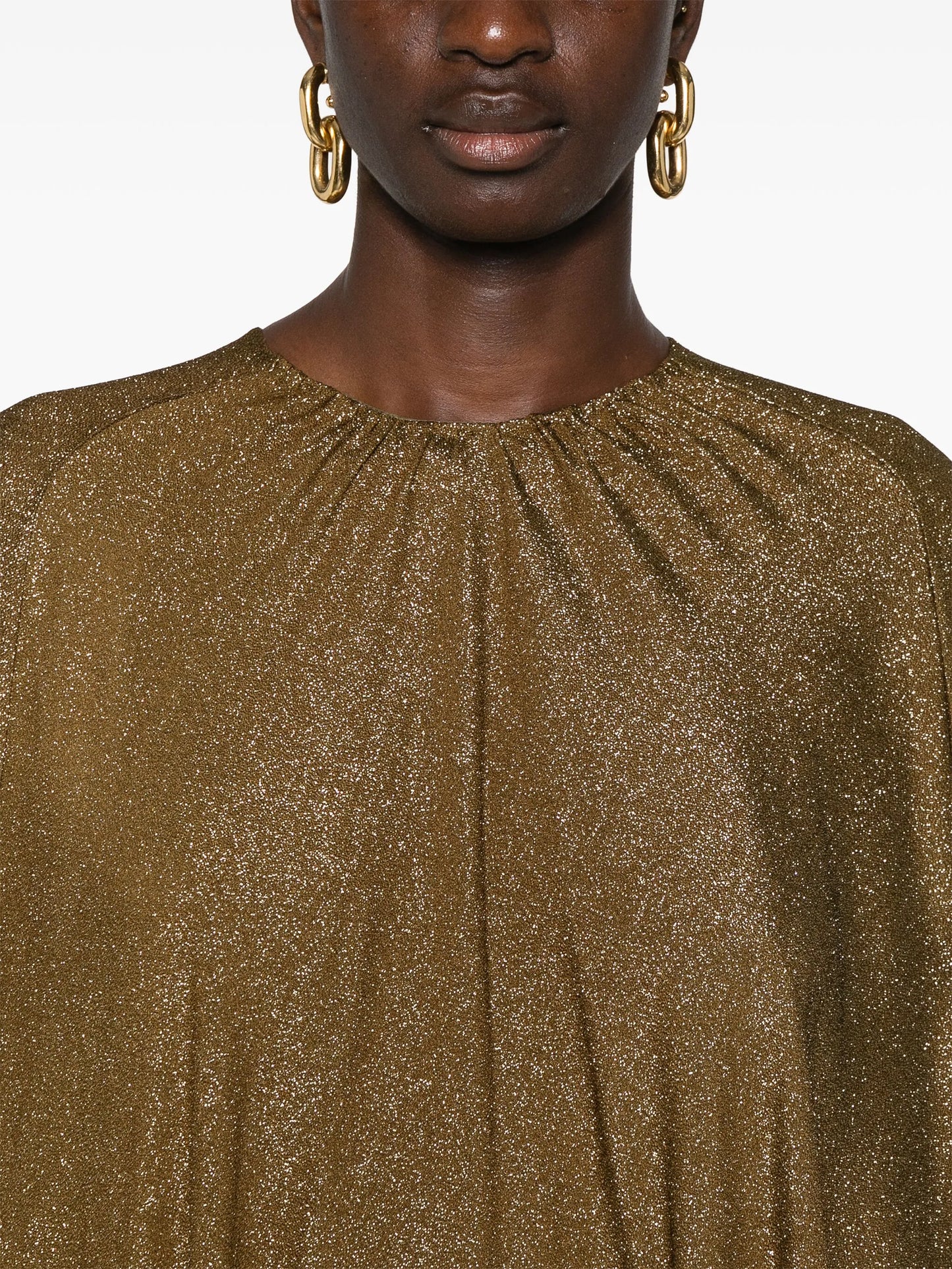 lurex midi kaftan