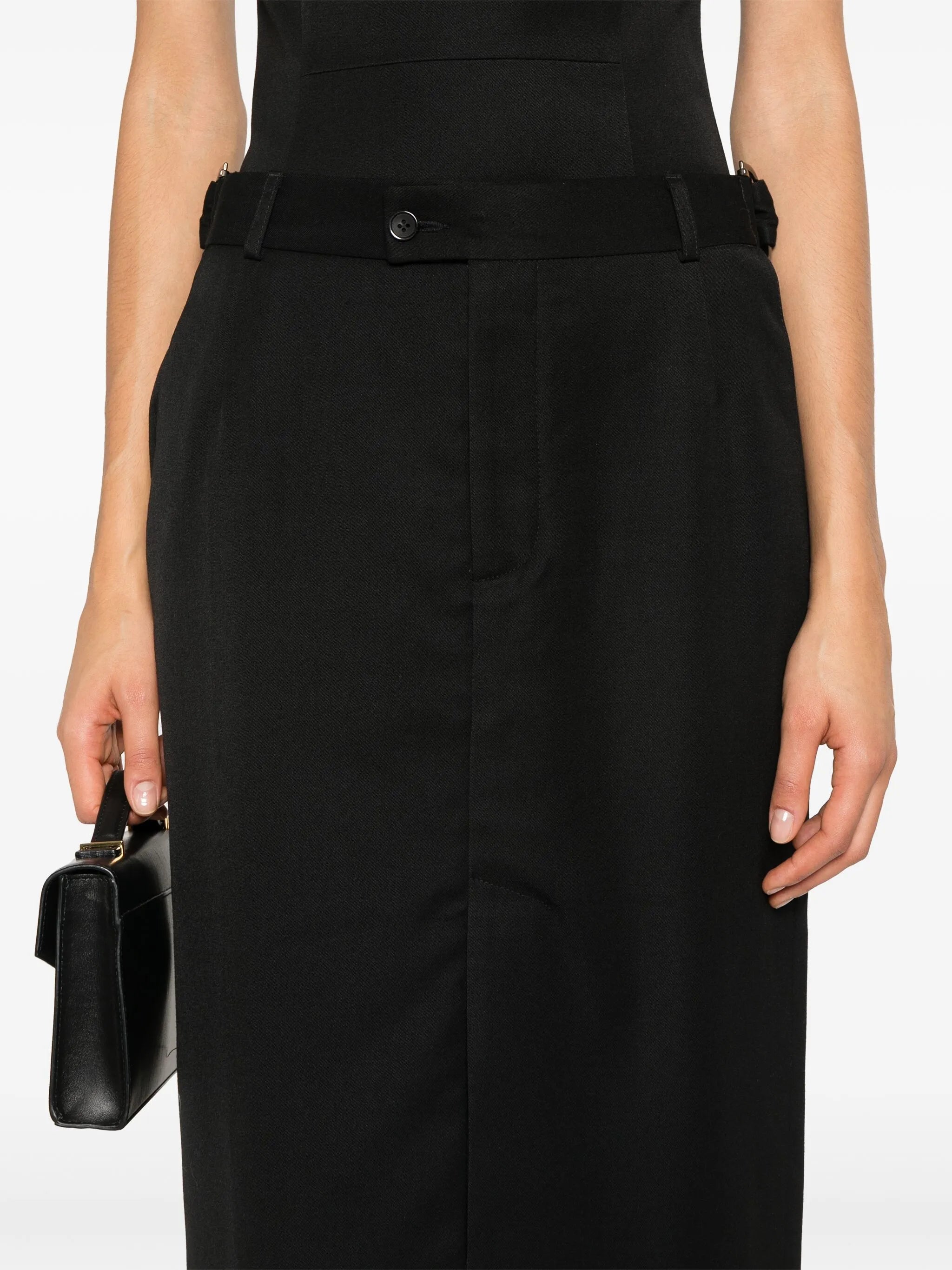 waist-tabs pencil skirt