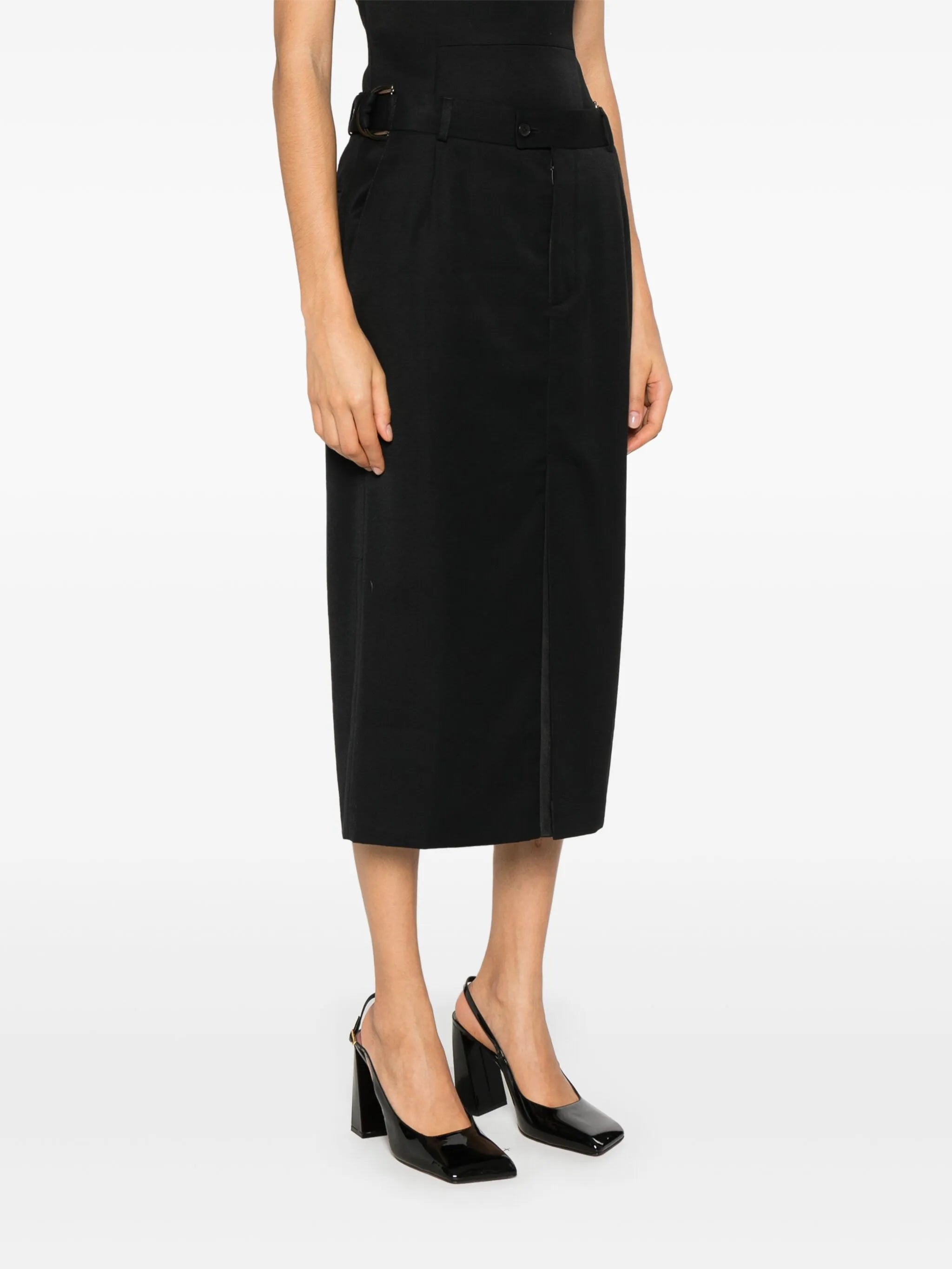 waist-tabs pencil skirt