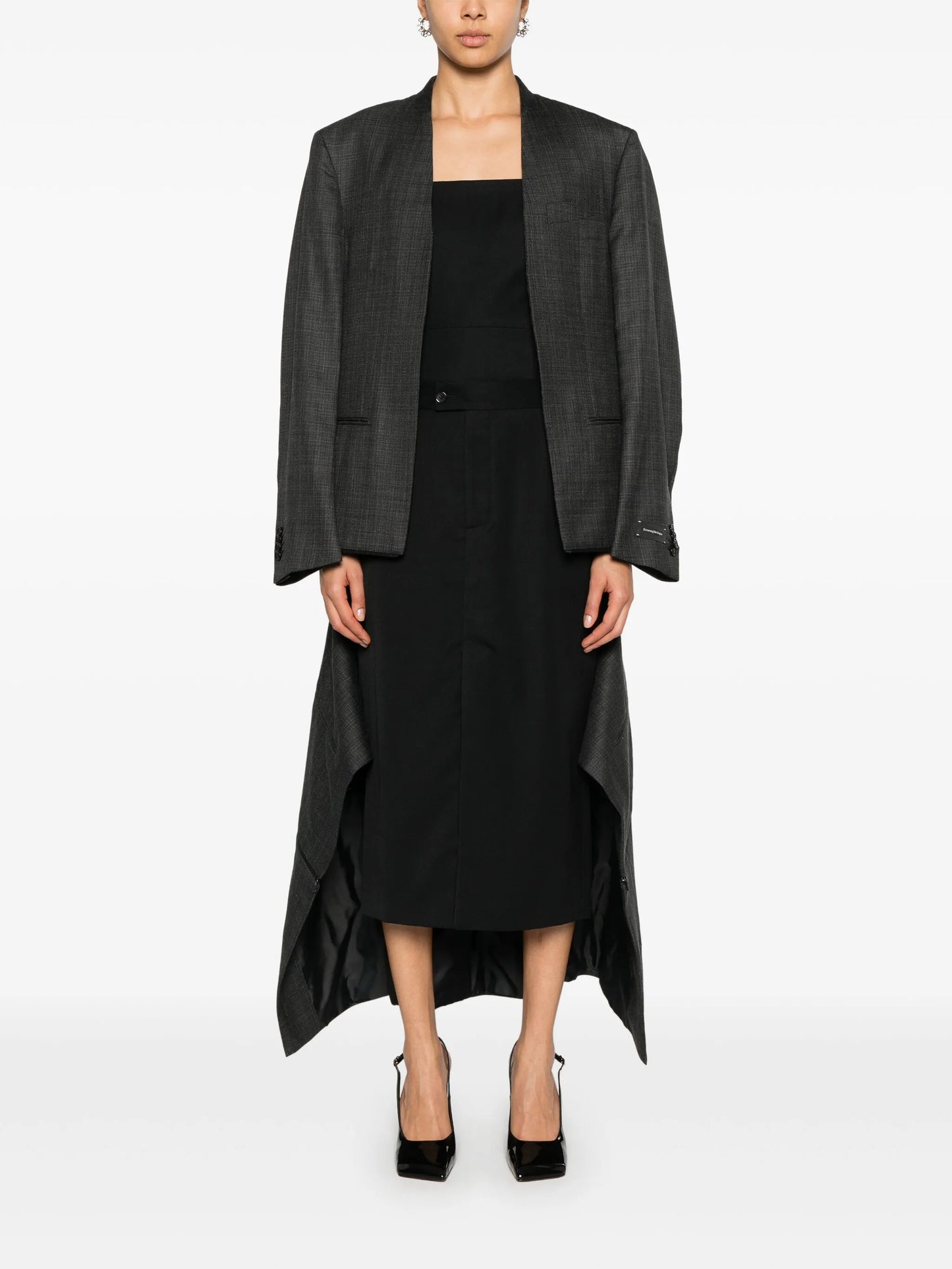 waist-tabs pencil skirt