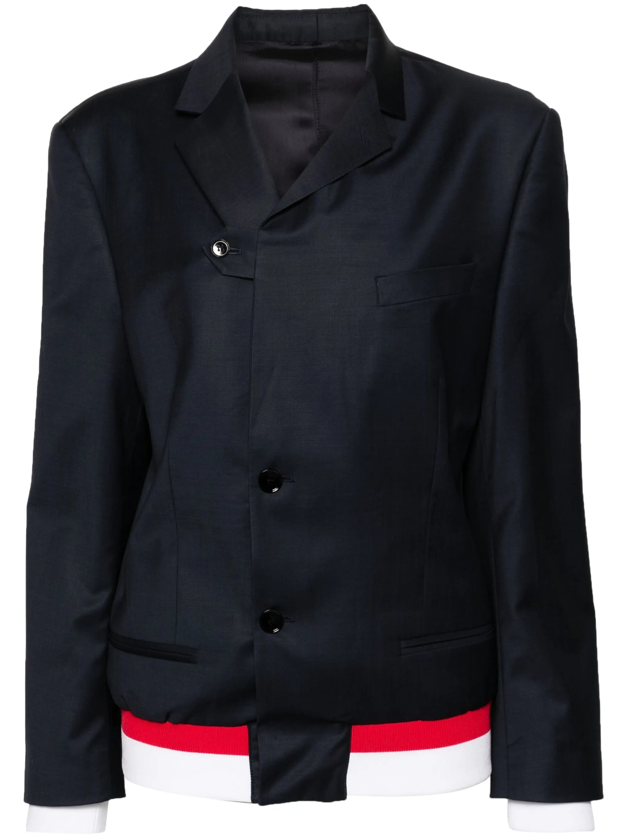 x Fila notched-lapels bomber-blazer