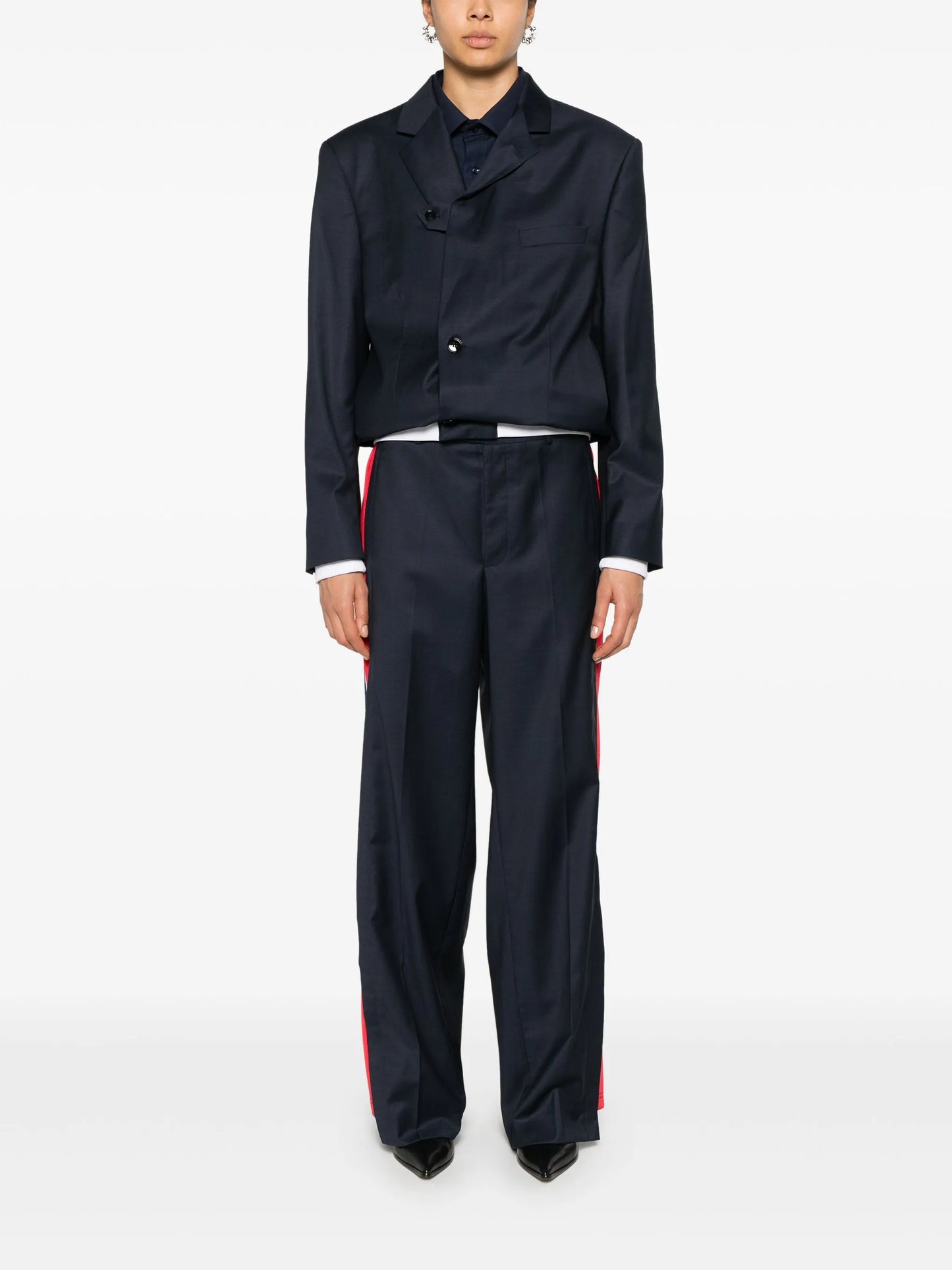 x Fila notched-lapels bomber-blazer