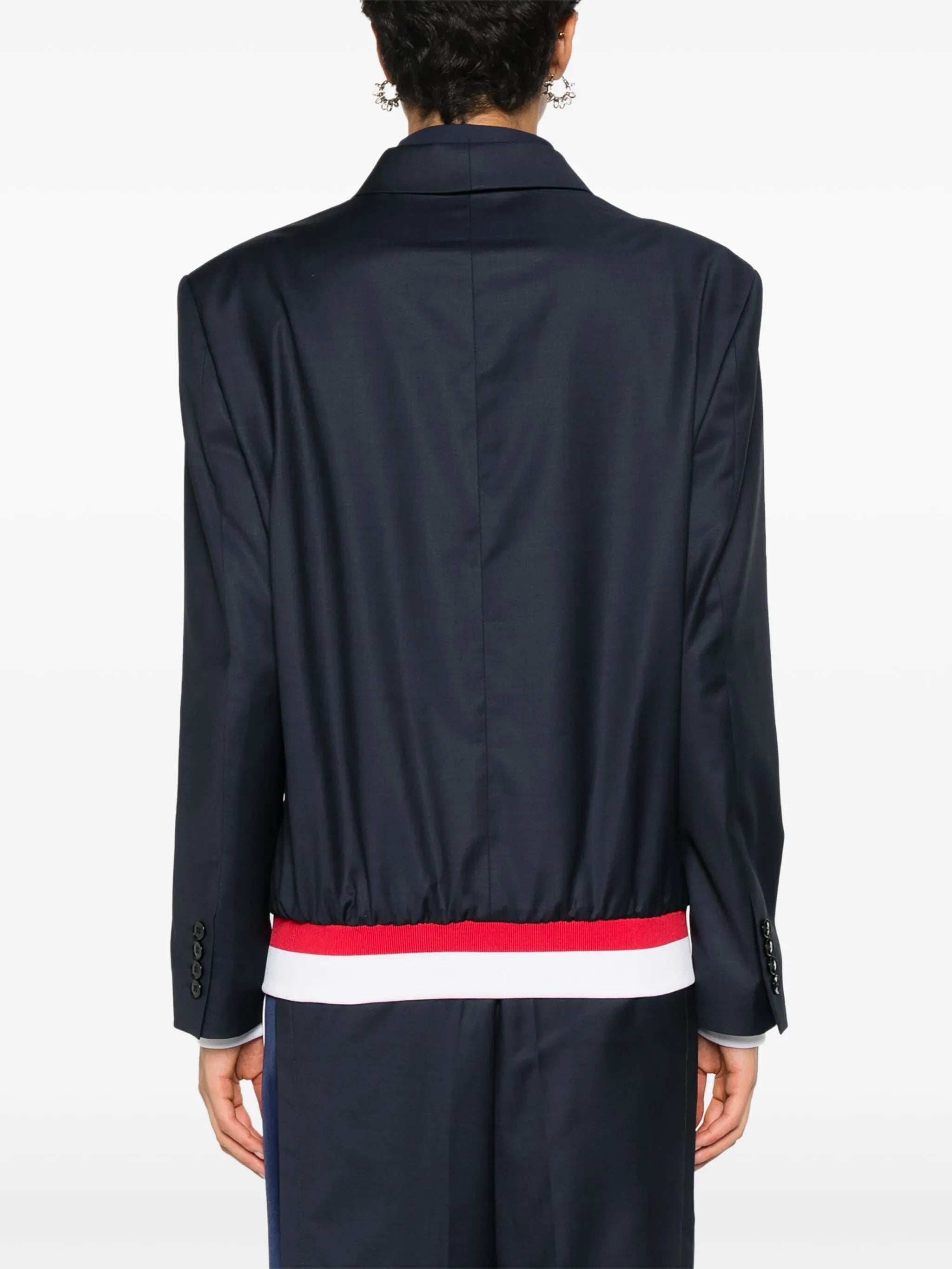x Fila notched-lapels bomber-blazer