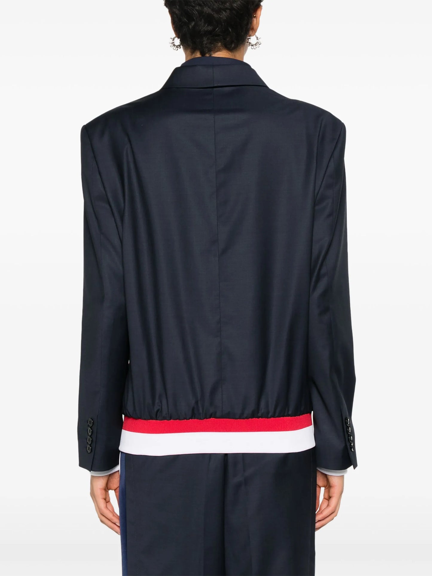 x Fila notched-lapels bomber-blazer
