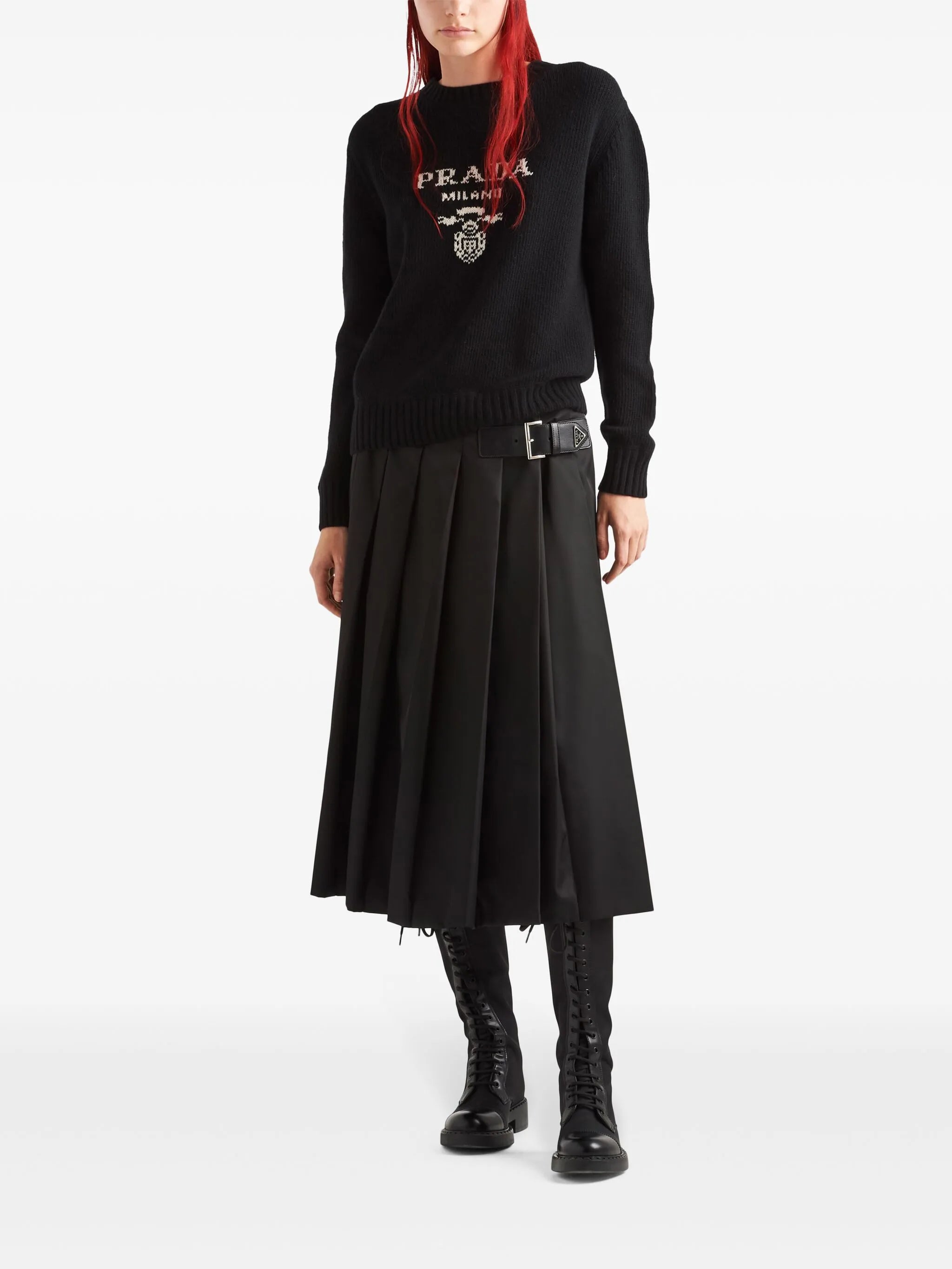 logo-intarsia wool-cashmere jumper