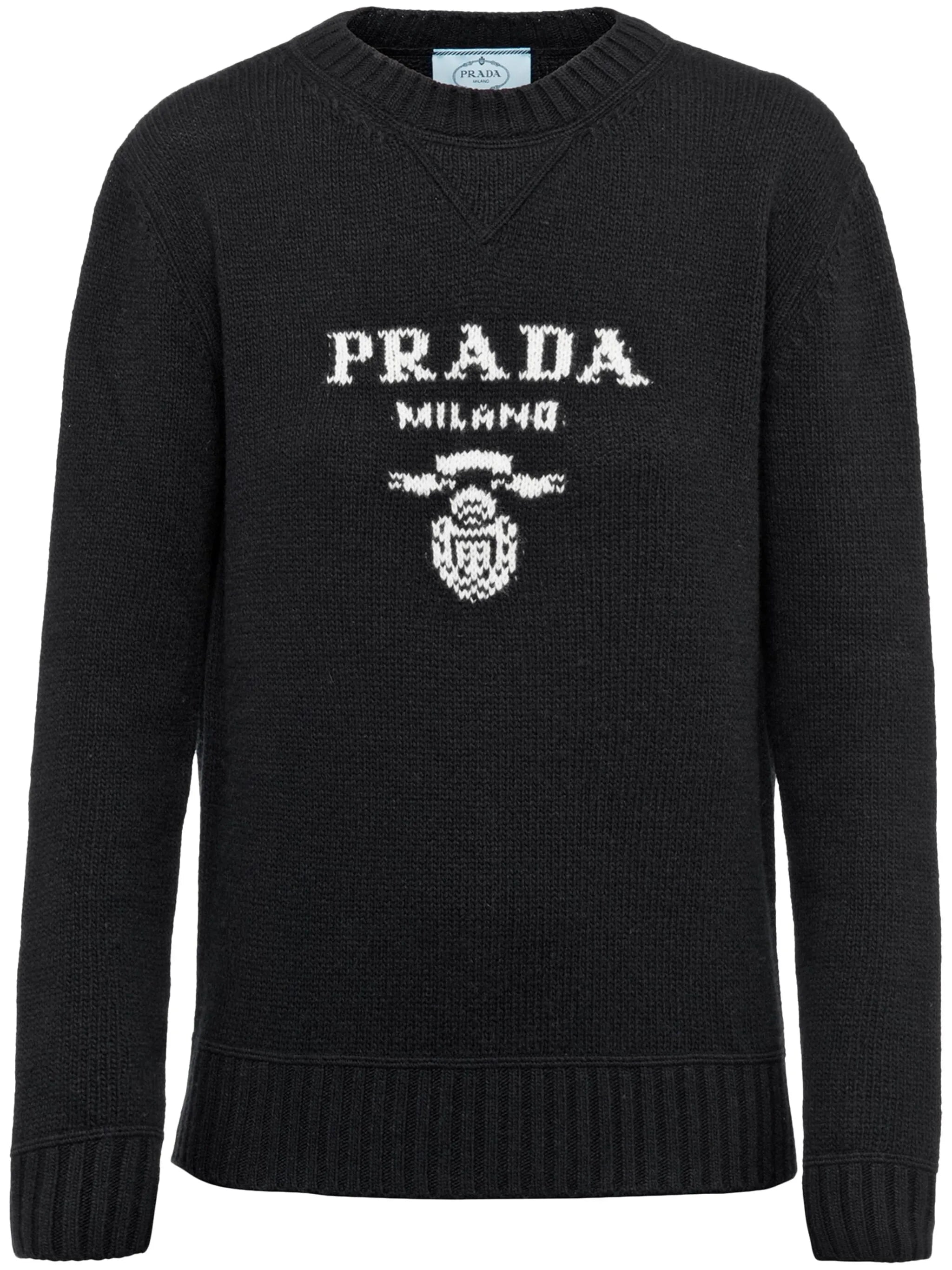 logo-intarsia wool-cashmere jumper
