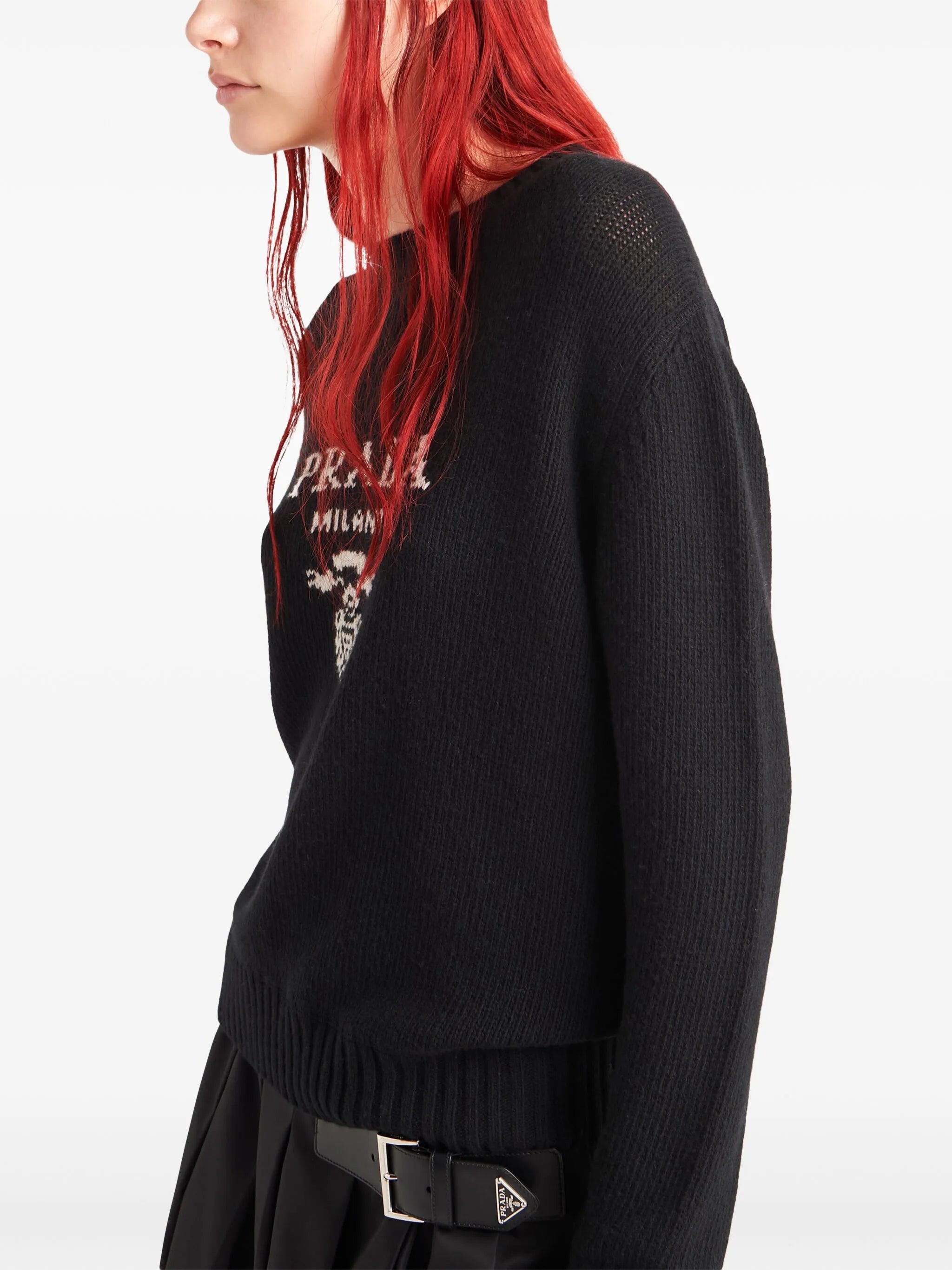 logo-intarsia wool-cashmere jumper