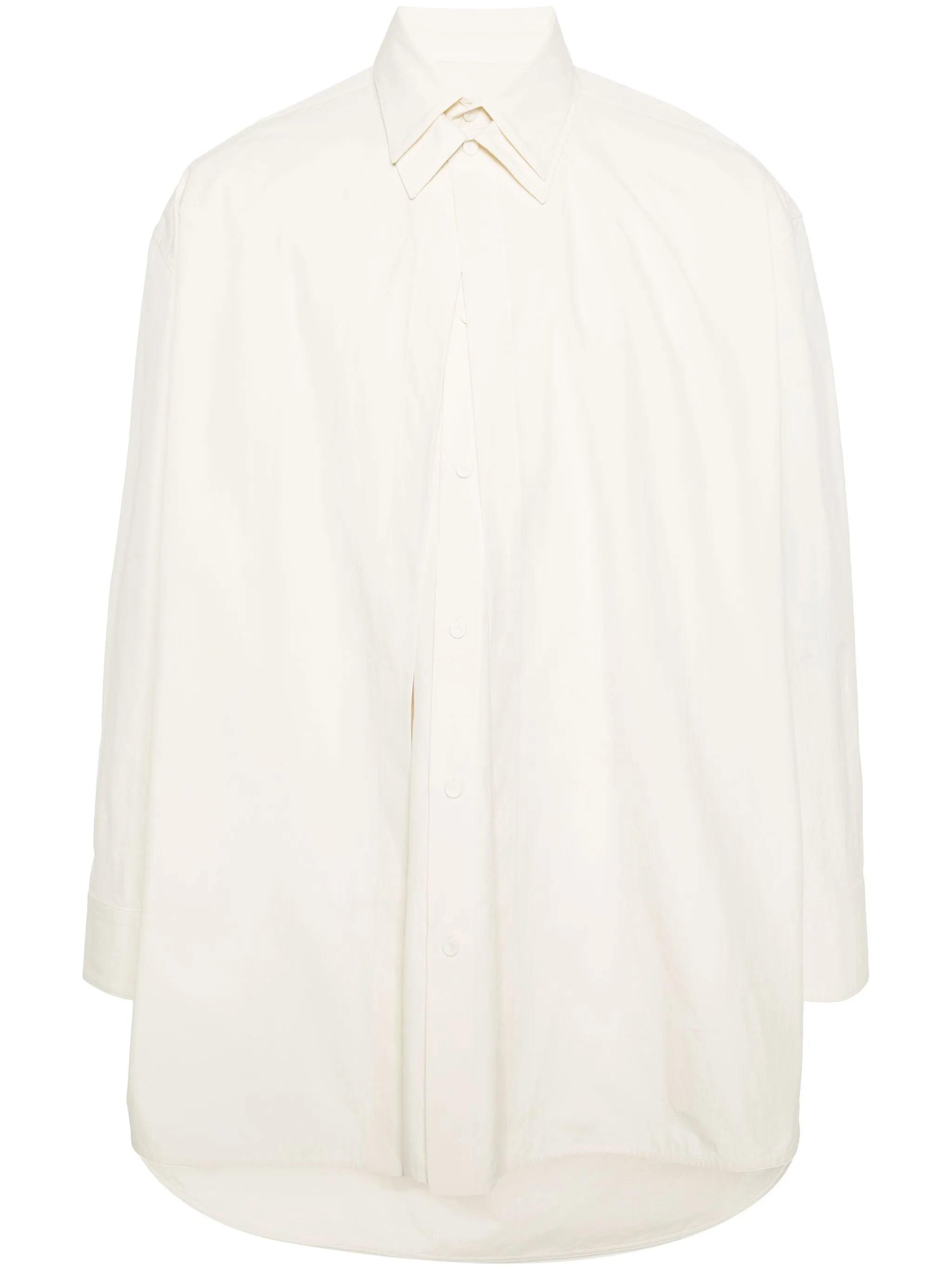 layered cotton shirt