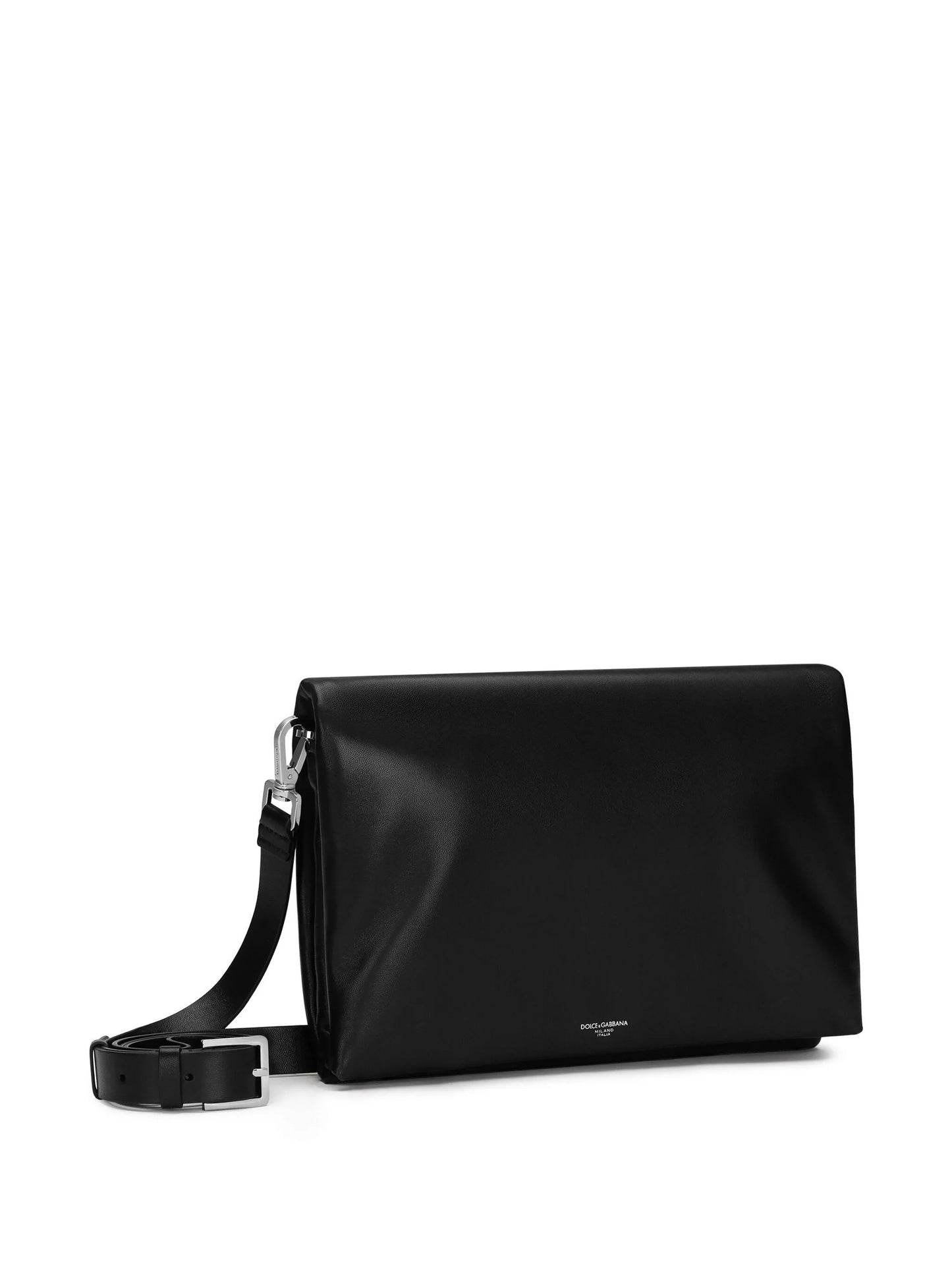 logo-print clutch bag