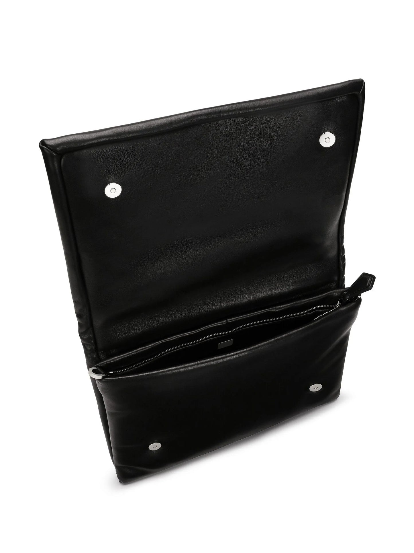 logo-print clutch bag