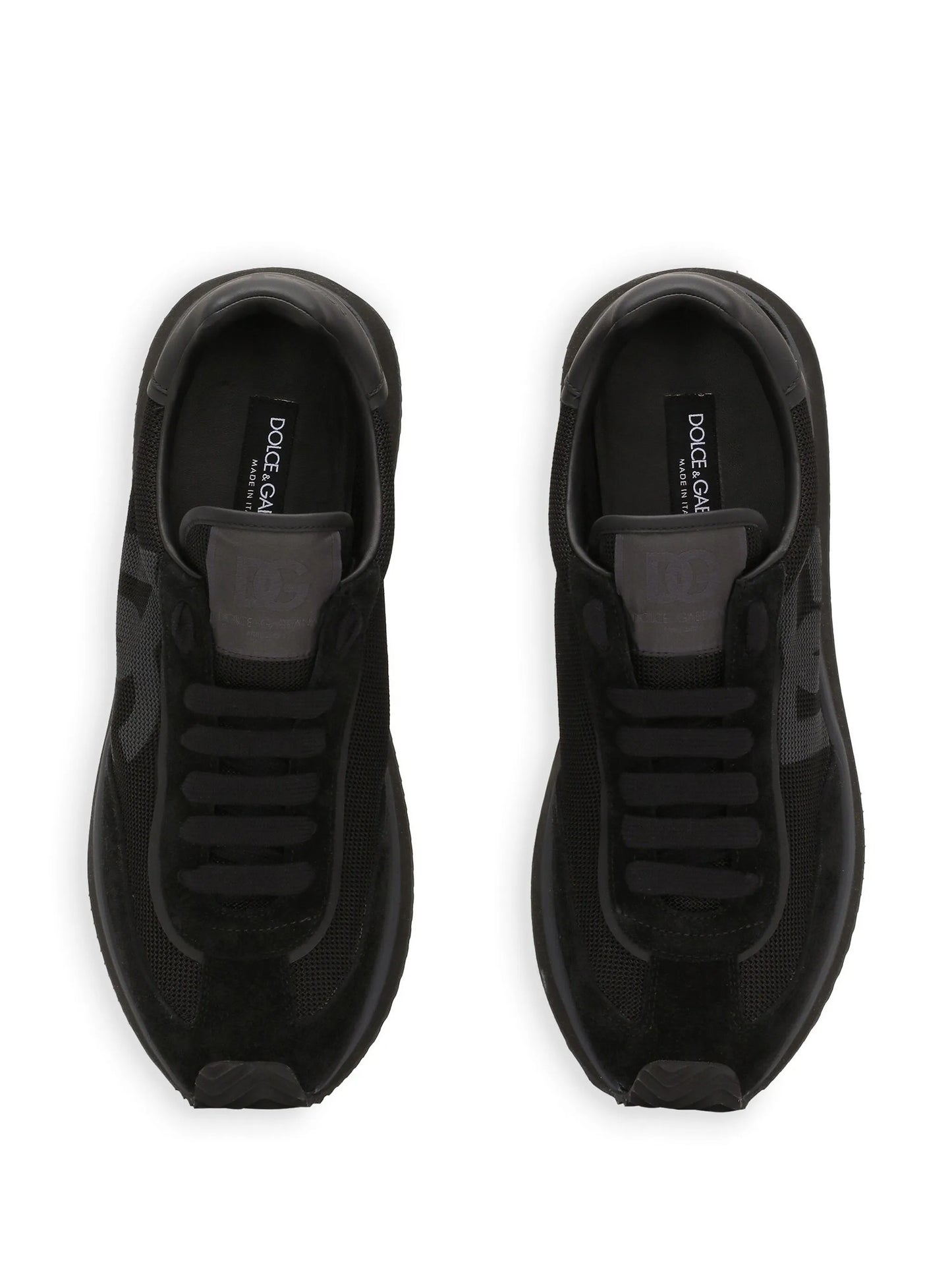 Cushion mixed-material sneakers