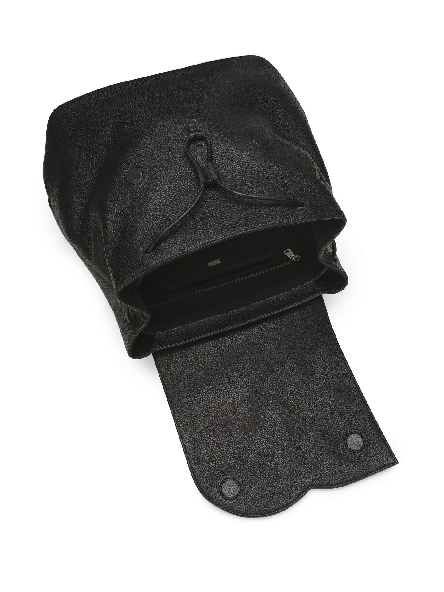 logo-embossed leather backpack