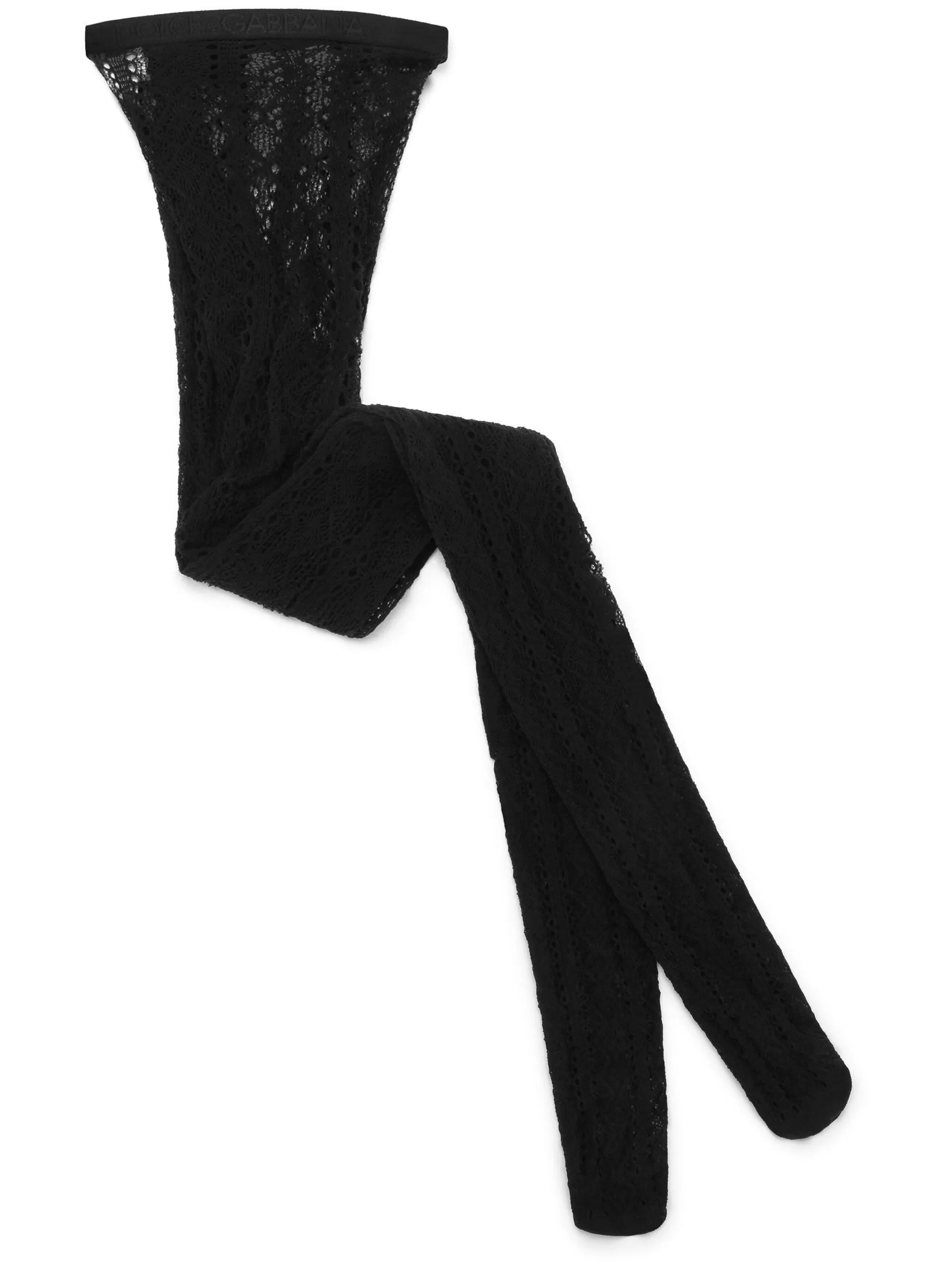 branded-elastic cut-out tights