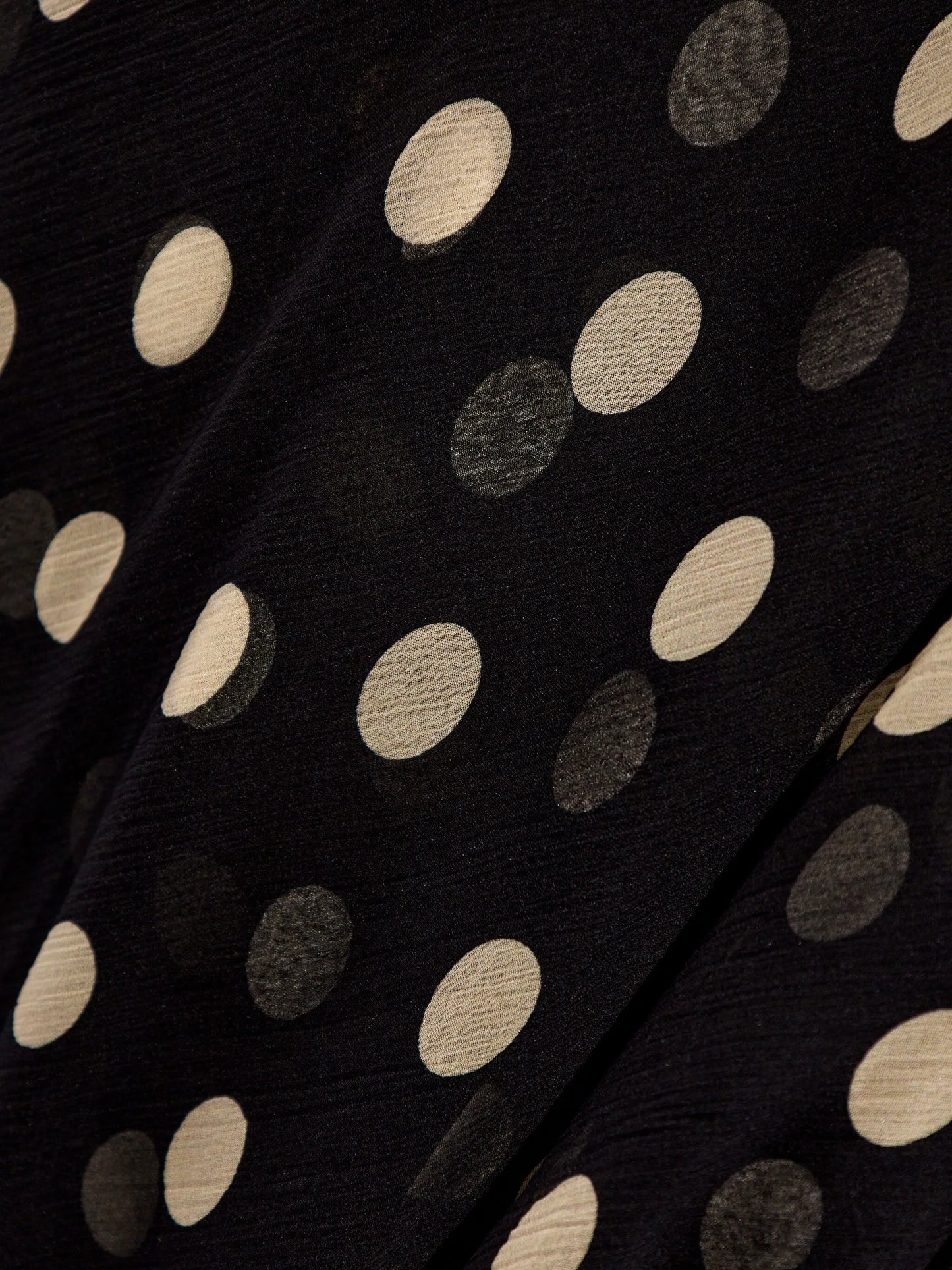 polka dot-print silk minidress