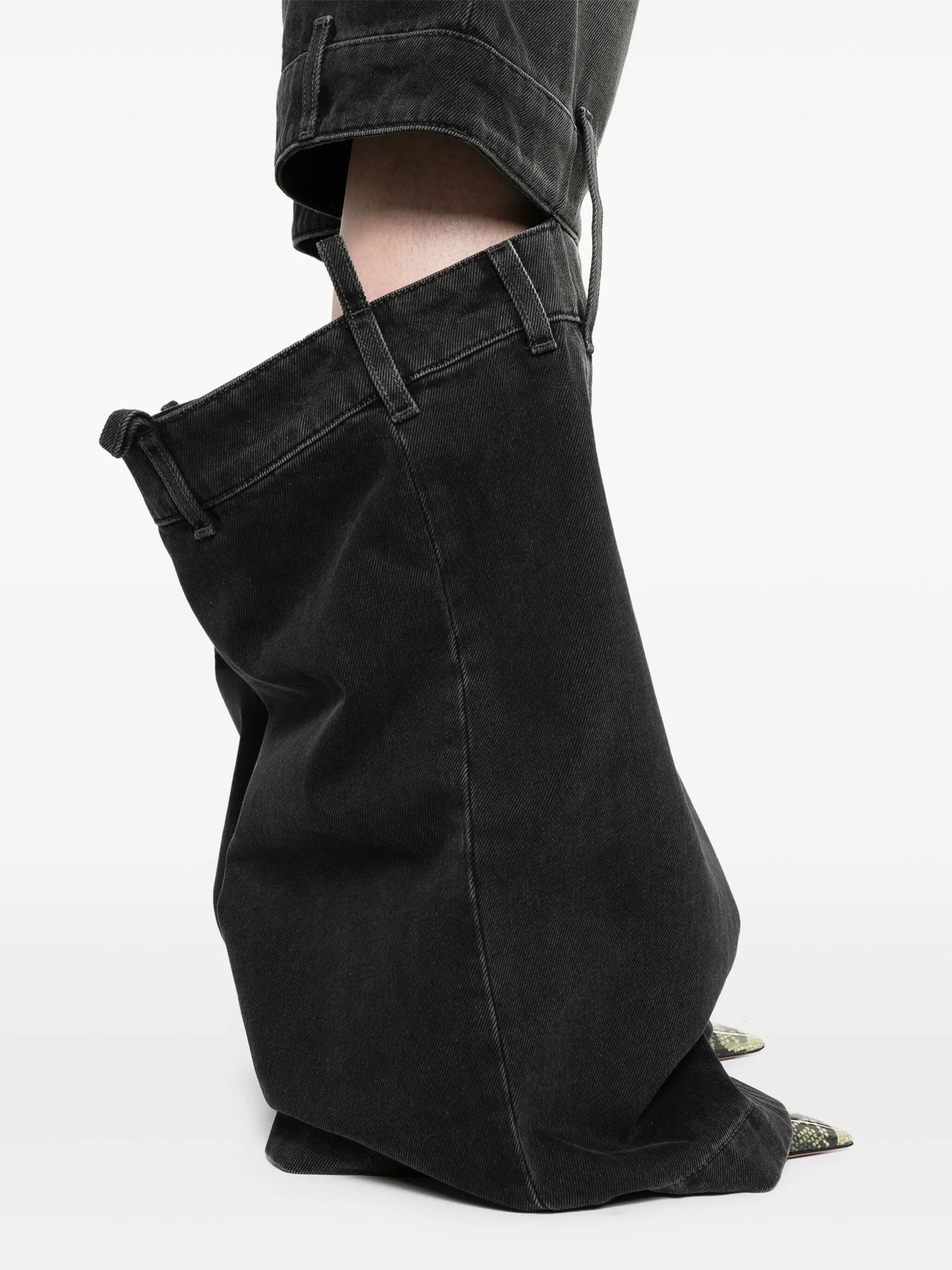 Lunghi high-rise wide-leg jeans