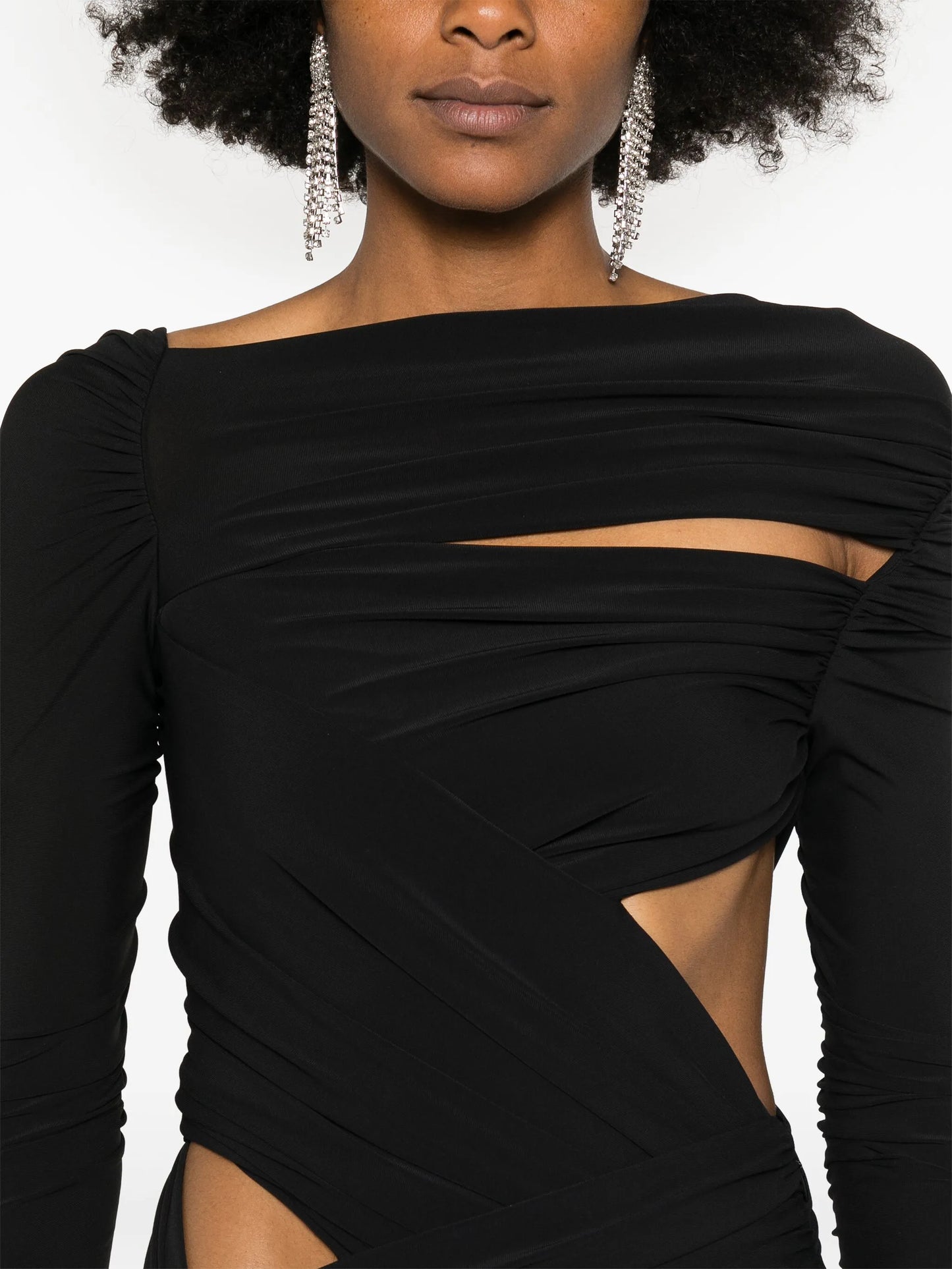 wrap mini dress