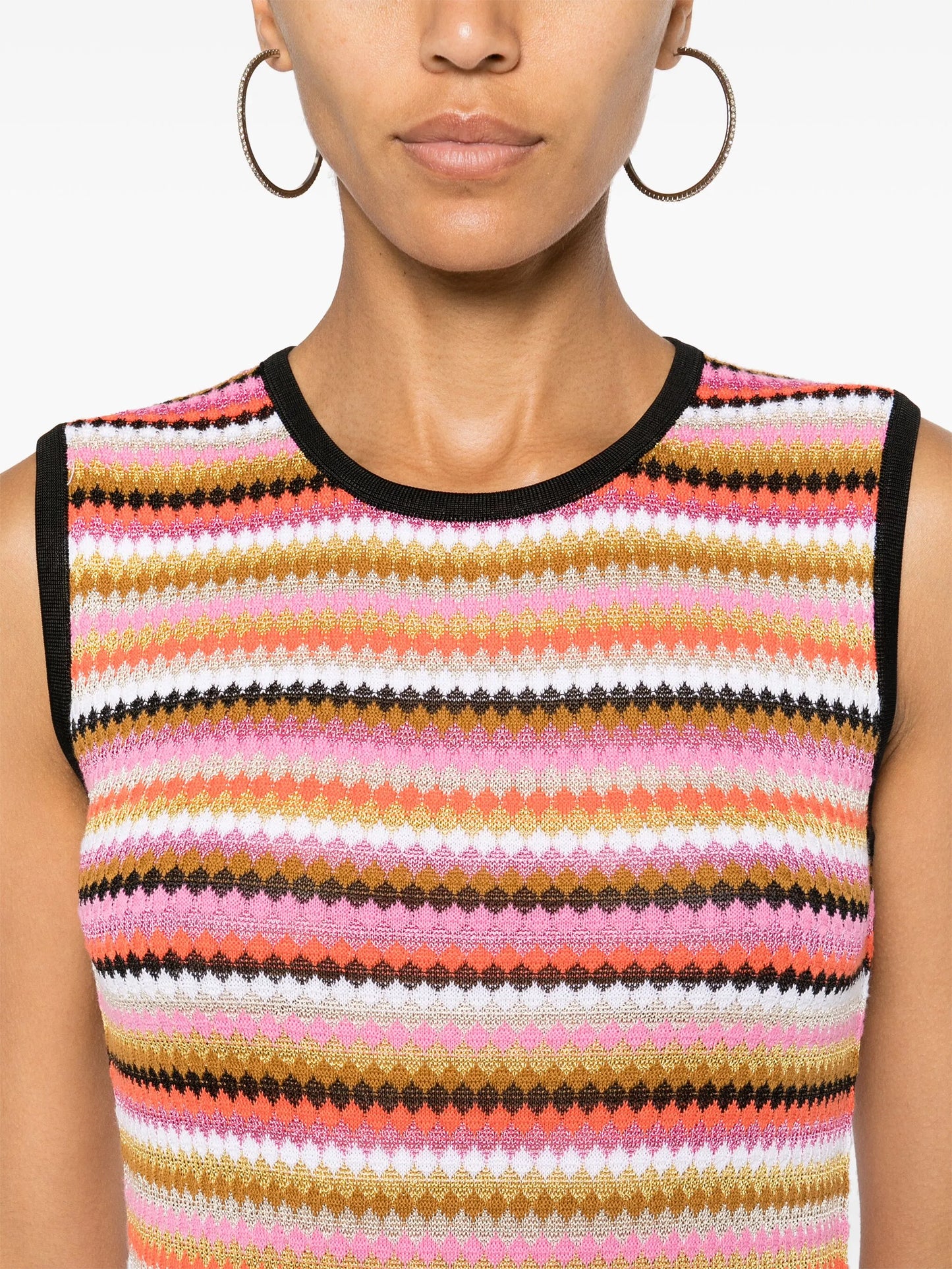 striped midi dress