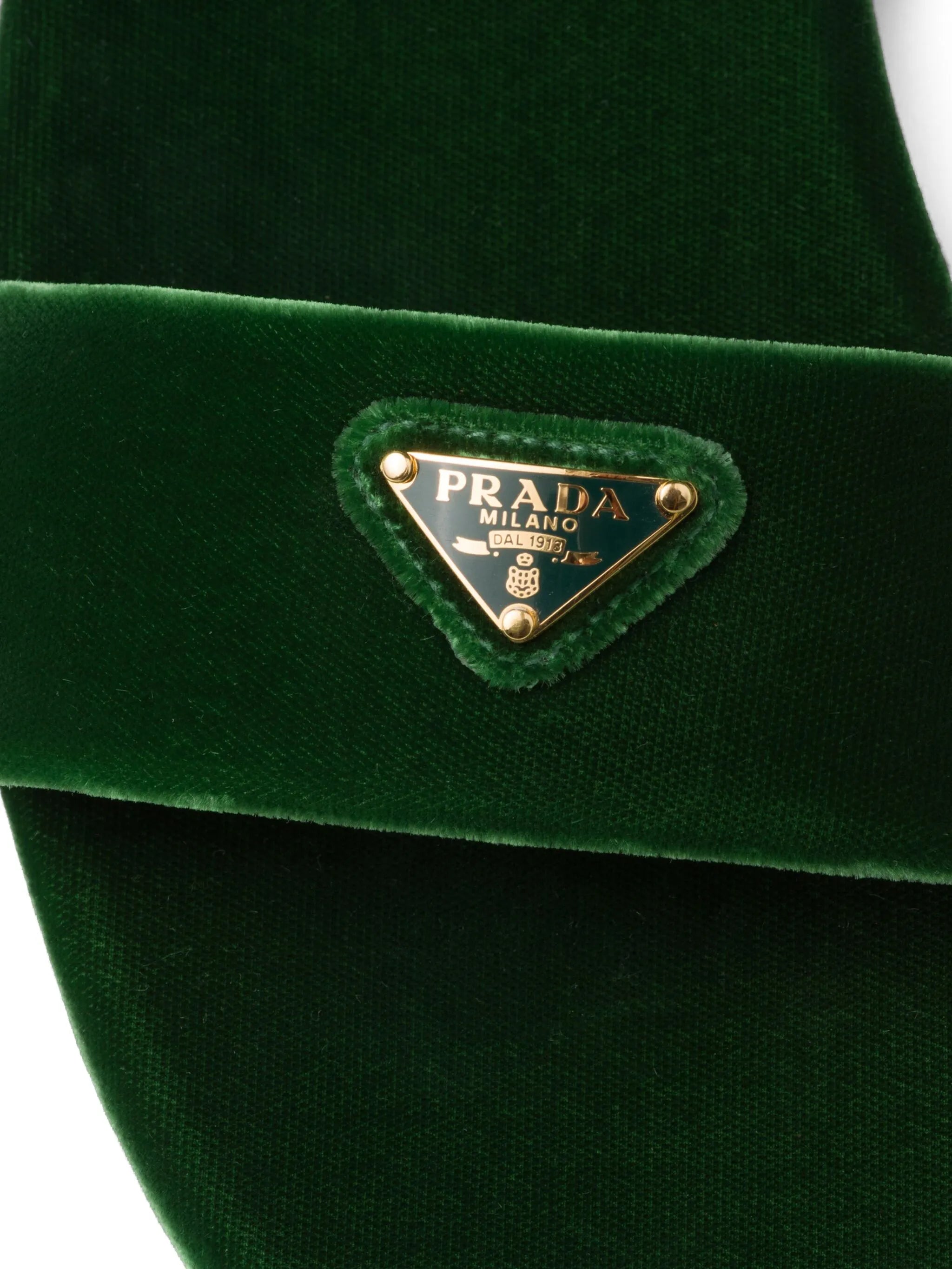 triangle-logo velvet slides